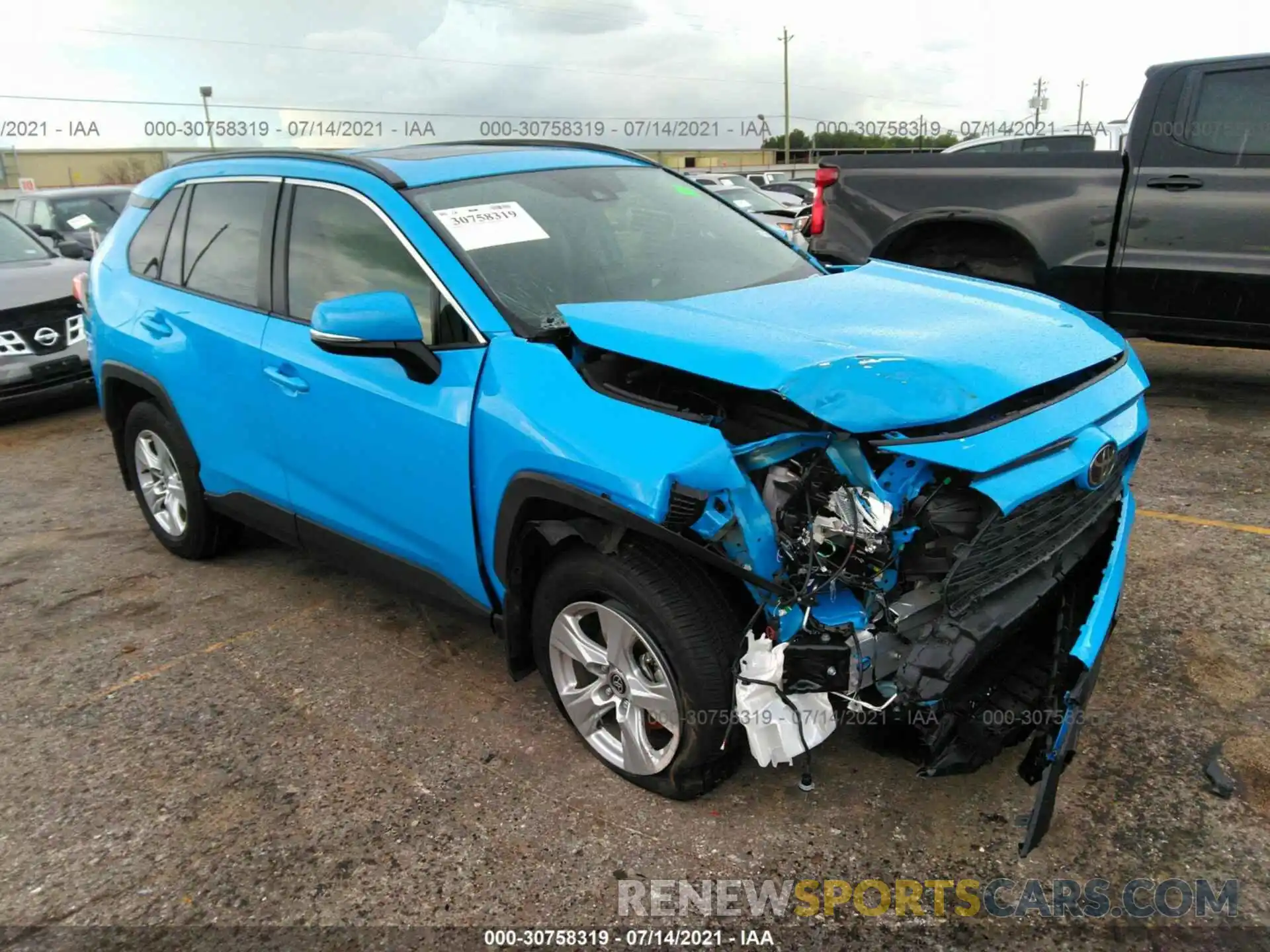 1 Photograph of a damaged car JTMW1RFVXMD070408 TOYOTA RAV4 2021