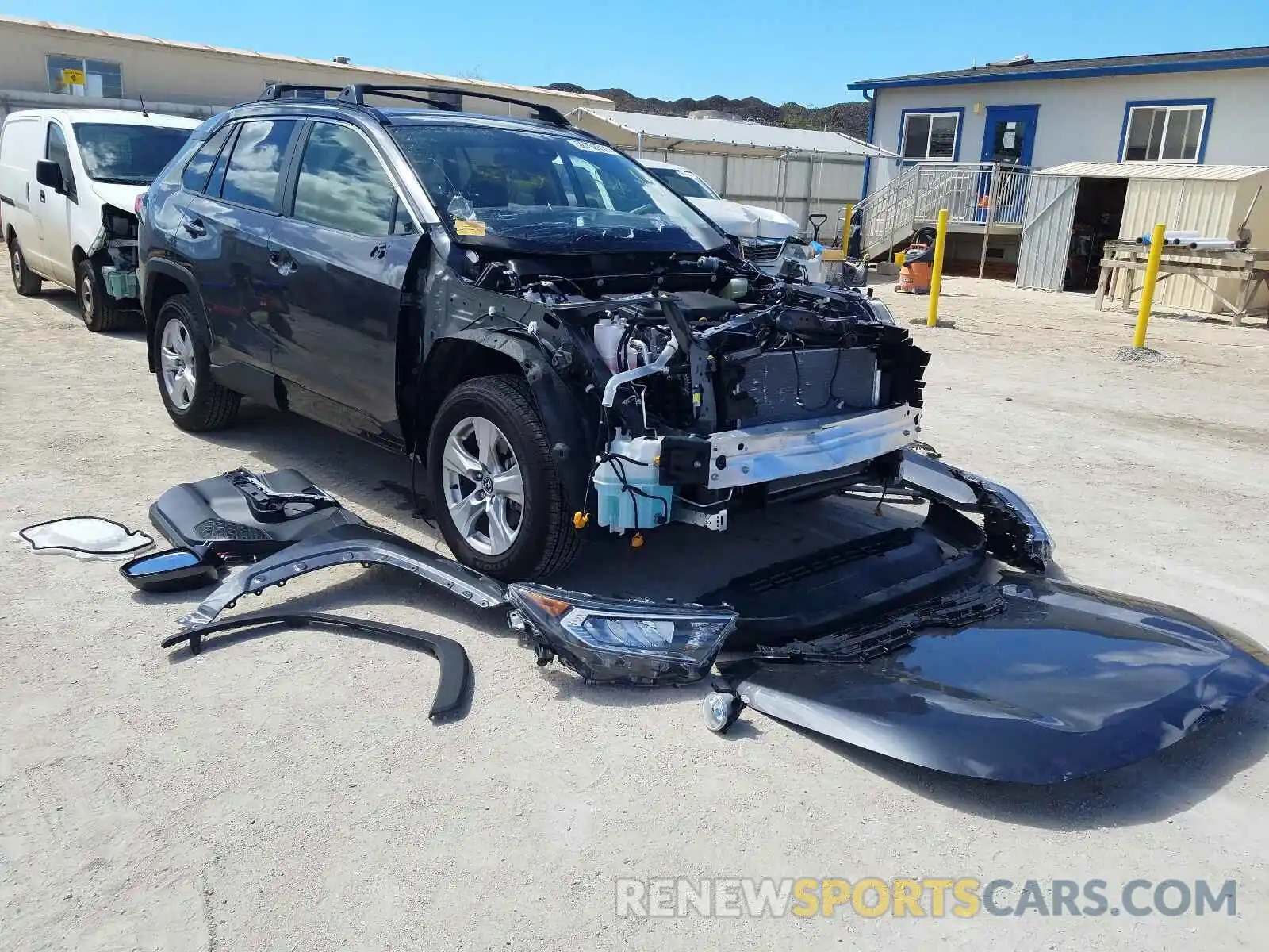 1 Photograph of a damaged car JTMW1RFVXMJ022912 TOYOTA RAV4 2021