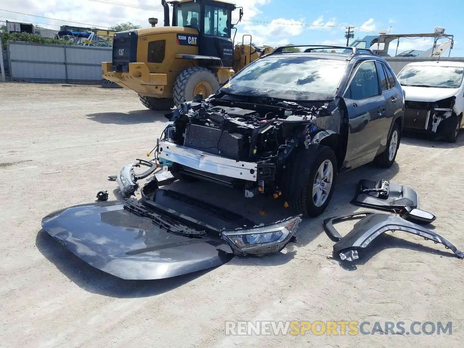 2 Photograph of a damaged car JTMW1RFVXMJ022912 TOYOTA RAV4 2021