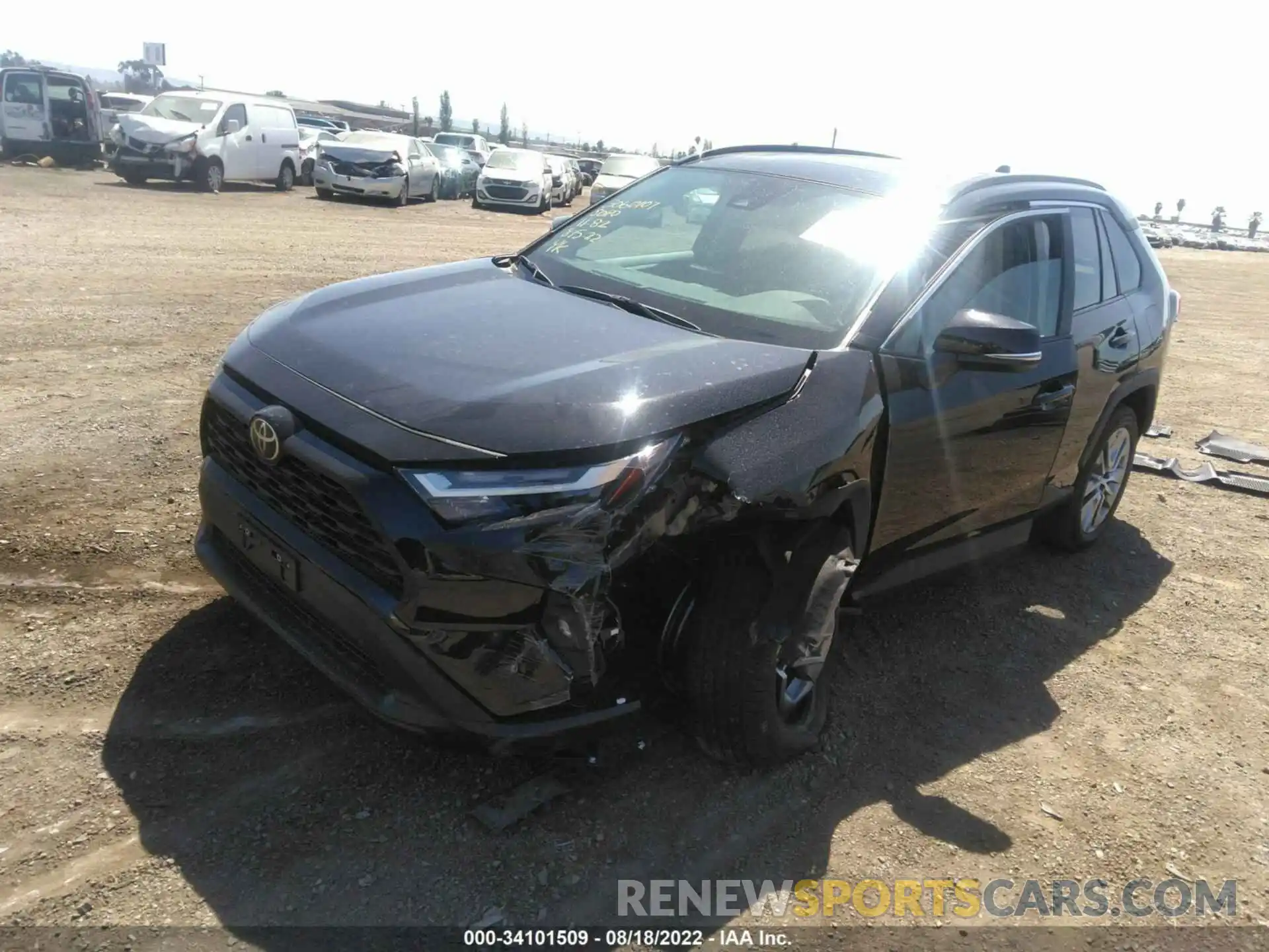 2 Photograph of a damaged car 2T3A1RFV4NC289719 TOYOTA RAV4 2022