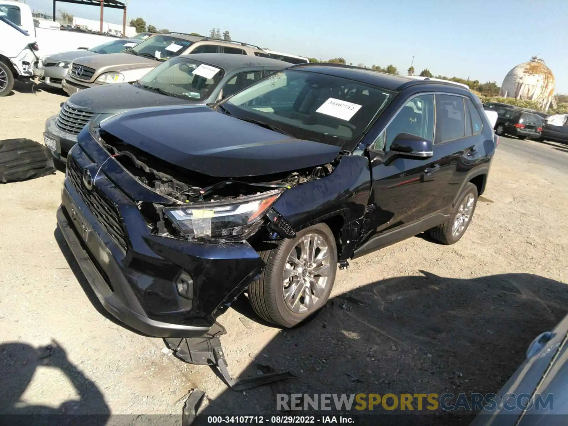 2 Photograph of a damaged car 2T3C1RFV5NW196313 TOYOTA RAV4 2022