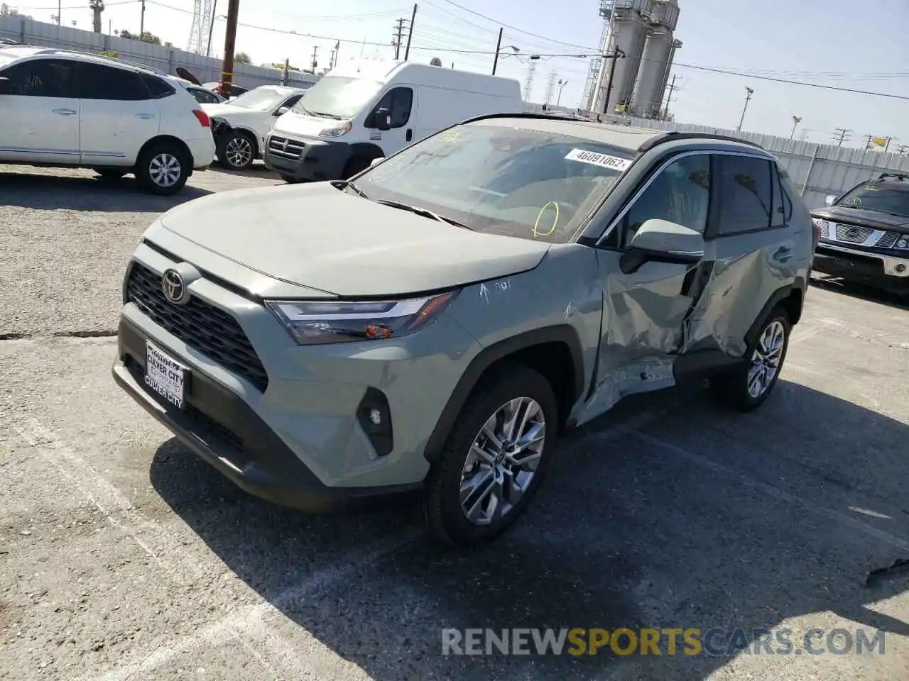 2 Photograph of a damaged car 2T3C1RFV5NW197591 TOYOTA RAV4 2022