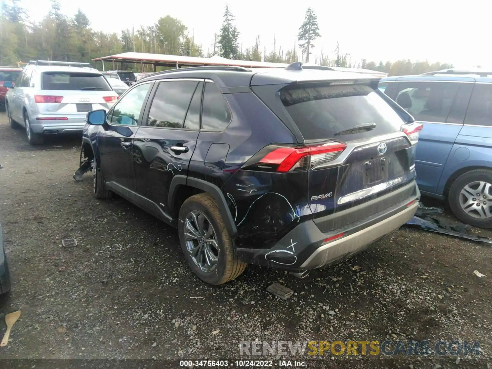 3 Photograph of a damaged car 2T3D6RFV0NW032084 TOYOTA RAV4 2022