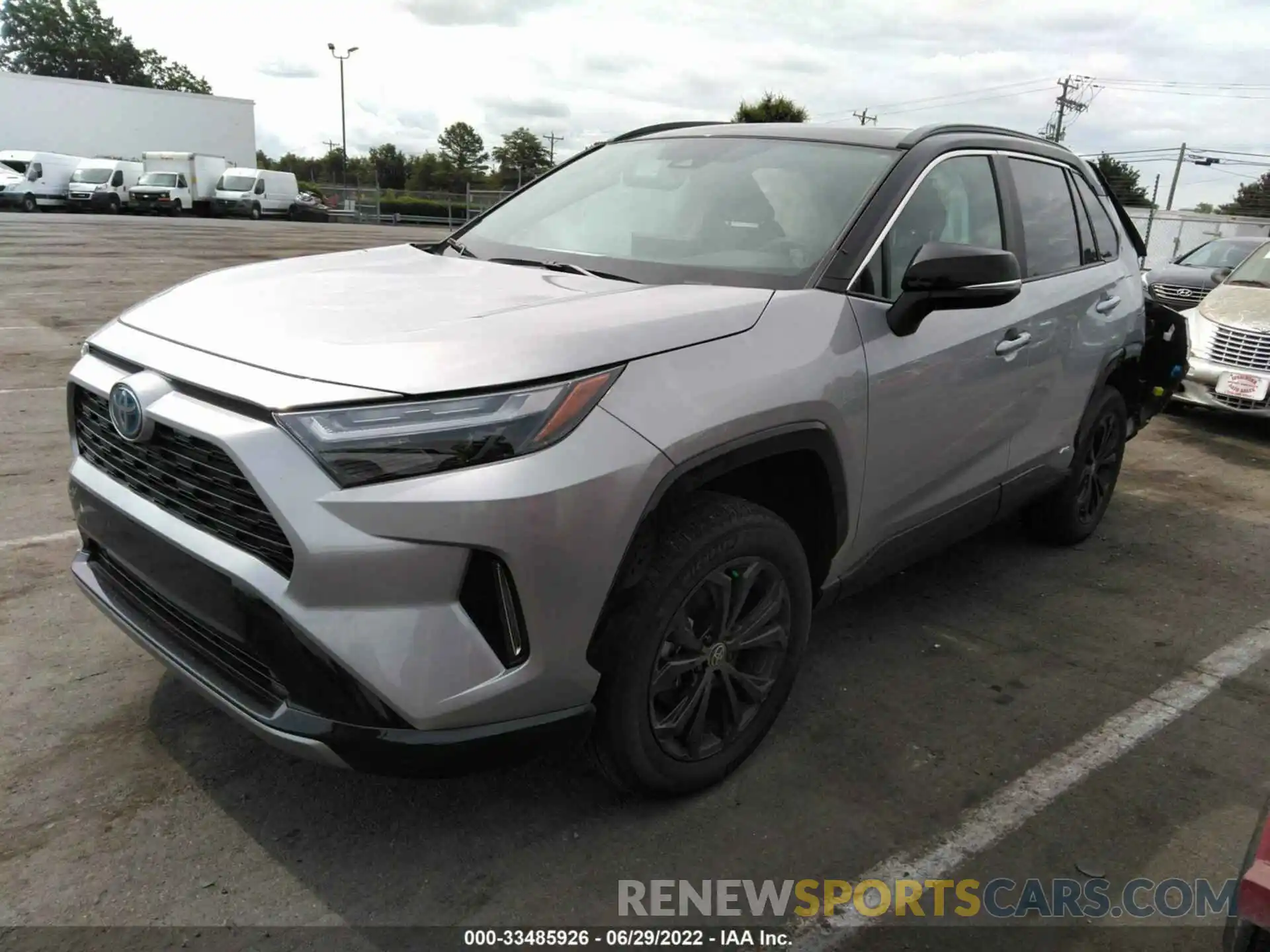 2 Photograph of a damaged car 2T3E6RFV4NW030794 TOYOTA RAV4 2022