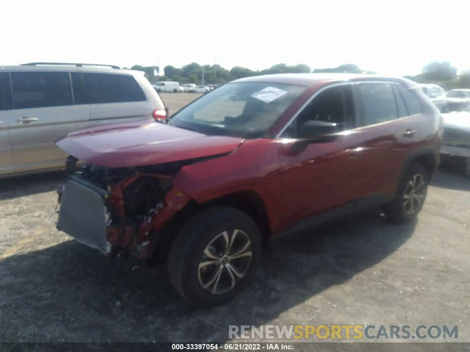 2 Photograph of a damaged car 2T3F1RFV0NW256379 TOYOTA RAV4 2022