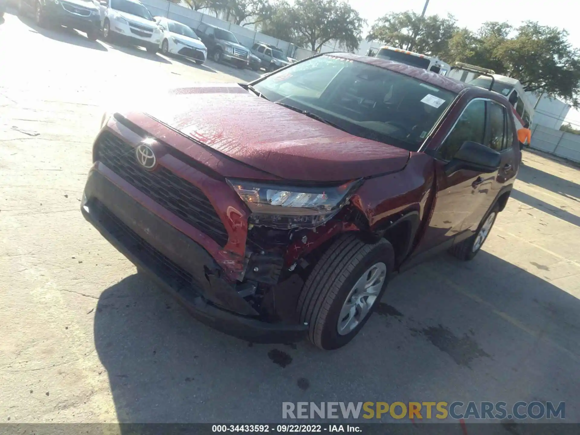 2 Photograph of a damaged car 2T3F1RFV6NW263837 TOYOTA RAV4 2022