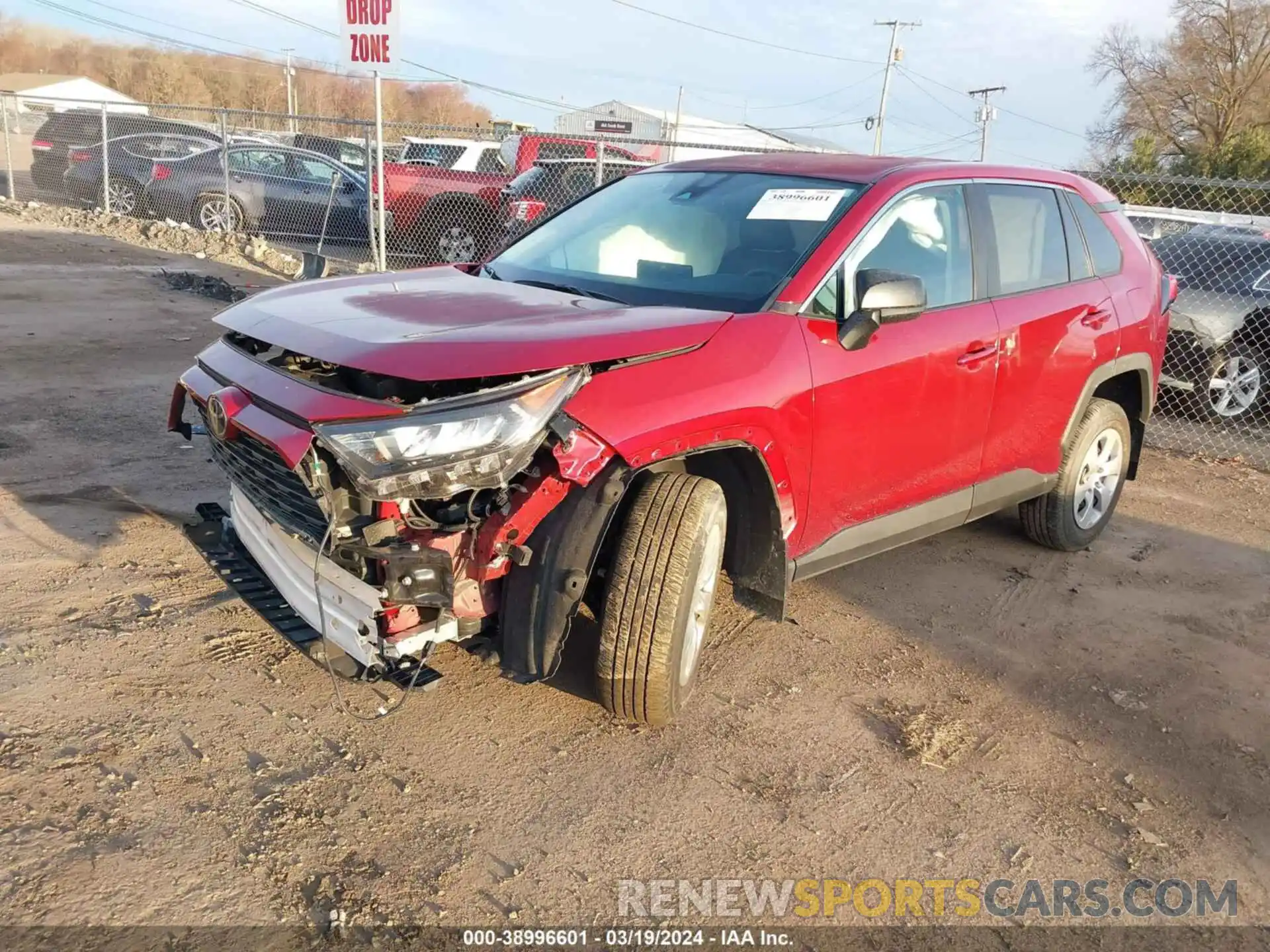 2 Photograph of a damaged car 2T3F1RFV7NW260428 TOYOTA RAV4 2022