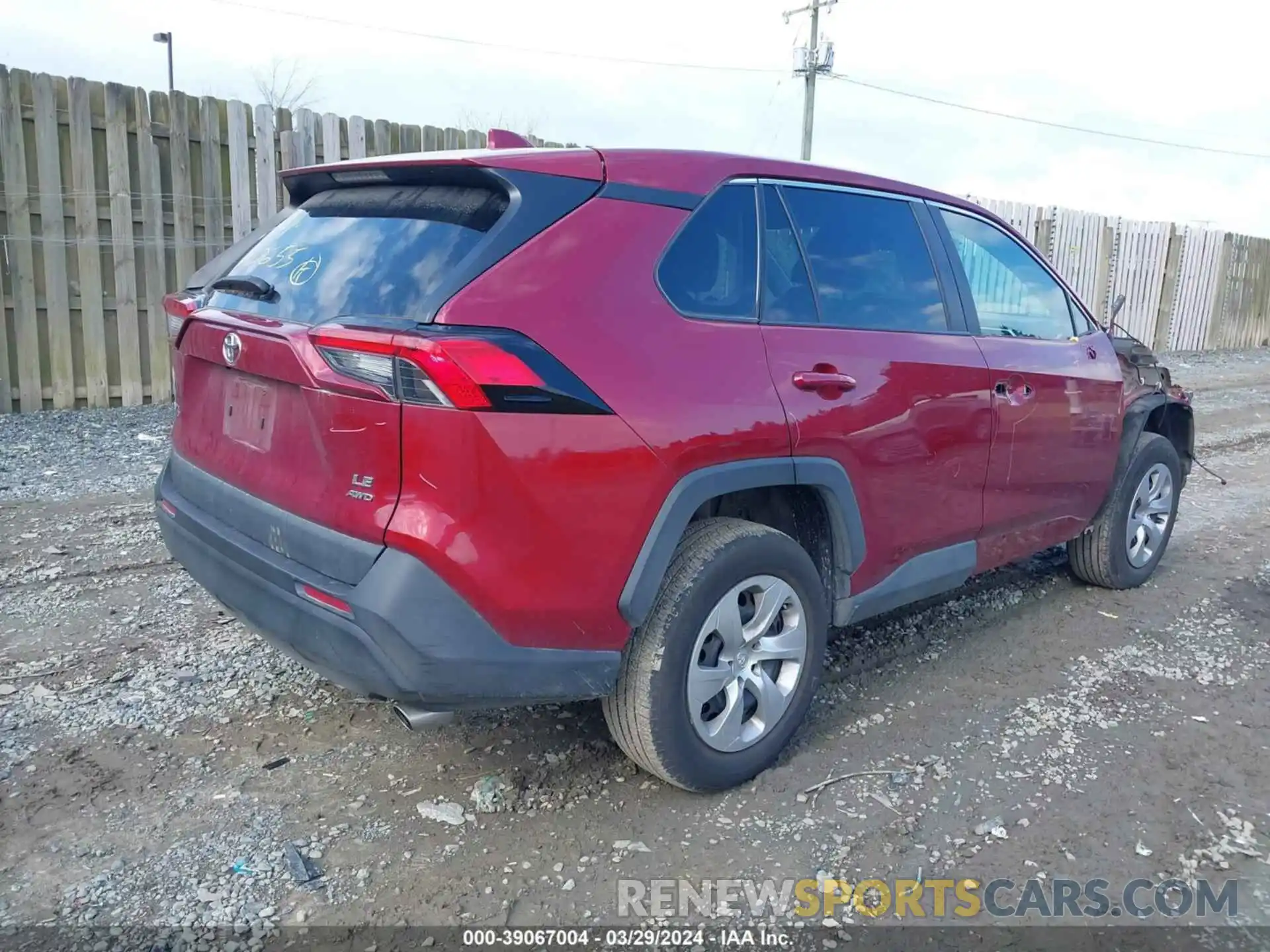 4 Photograph of a damaged car 2T3F1RFV7NW297284 TOYOTA RAV4 2022