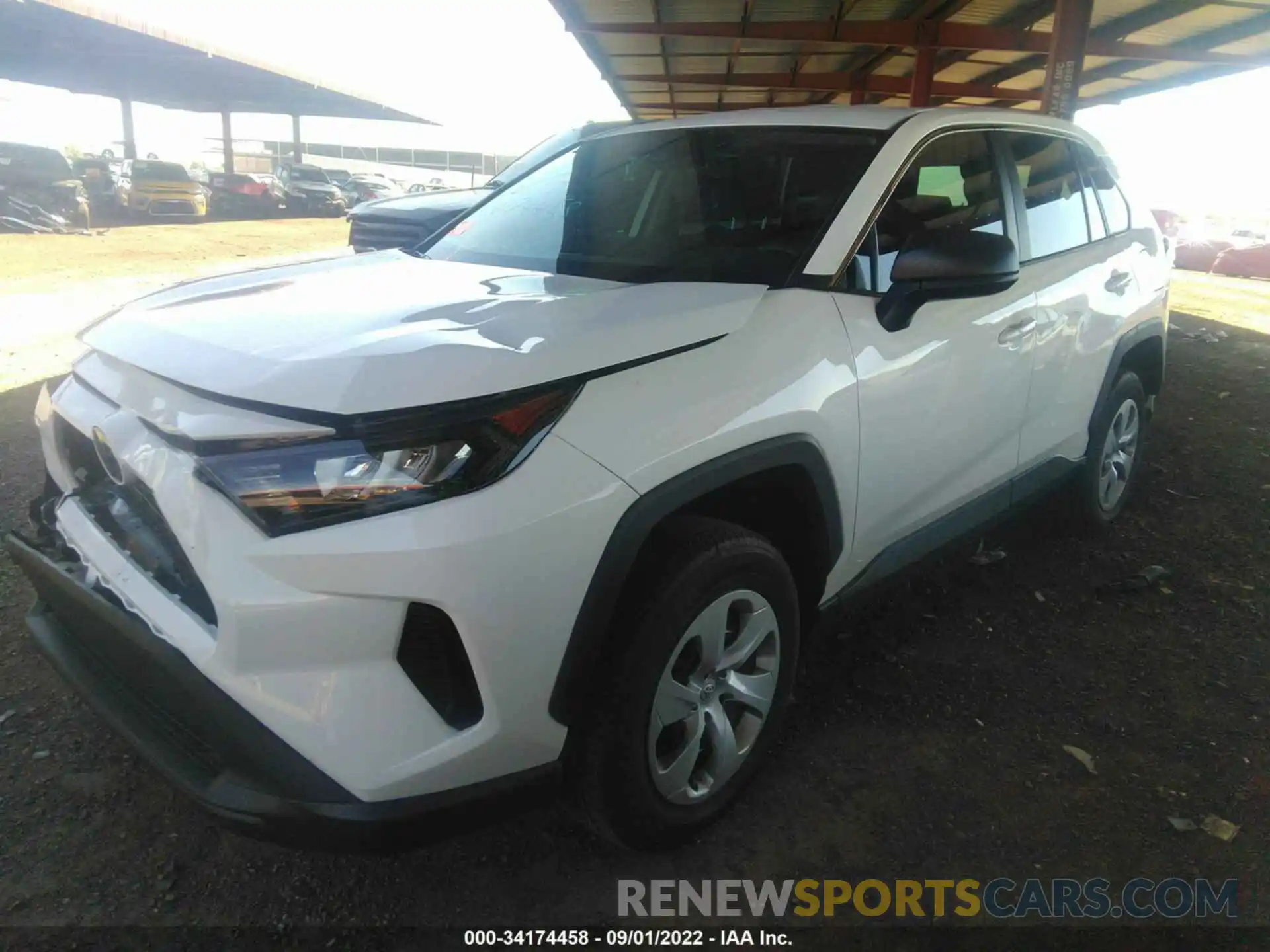 2 Photograph of a damaged car 2T3F1RFV8NC259239 TOYOTA RAV4 2022