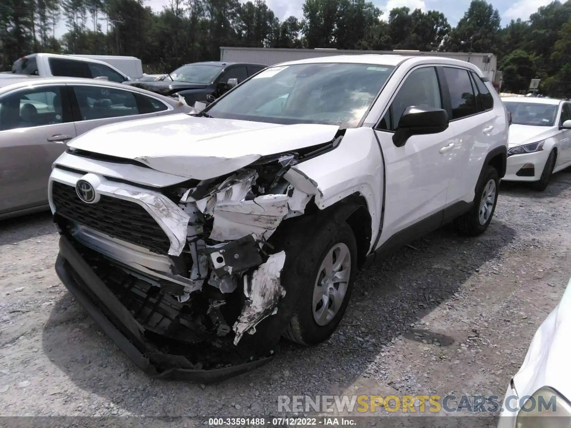 2 Photograph of a damaged car 2T3F1RFV9NW261483 TOYOTA RAV4 2022