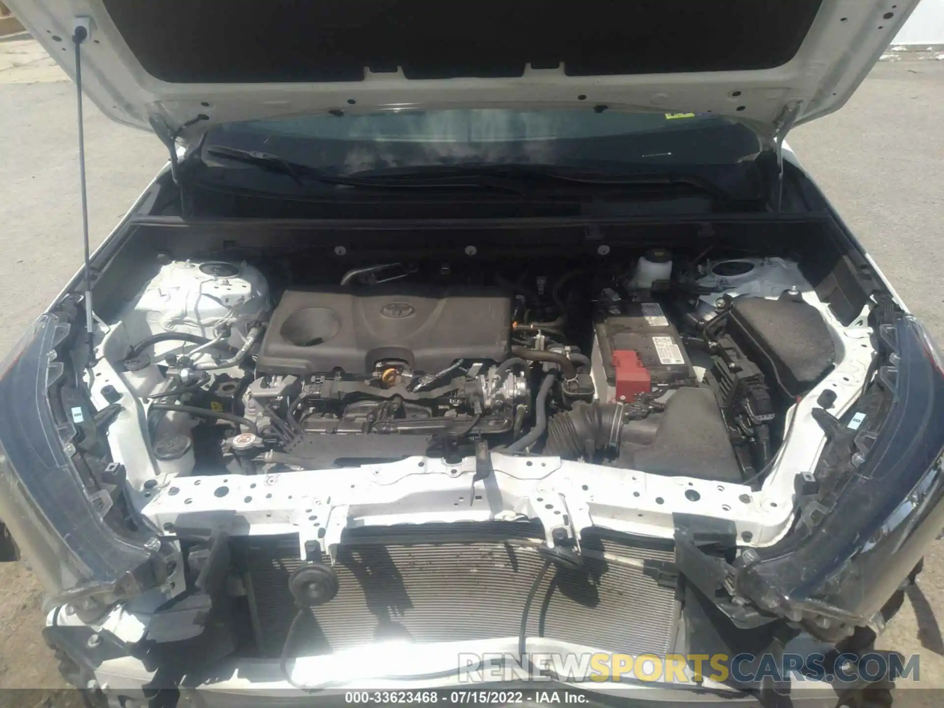 10 Фотография поврежденного автомобиля 2T3G1RFV1NC259457 TOYOTA RAV4 2022