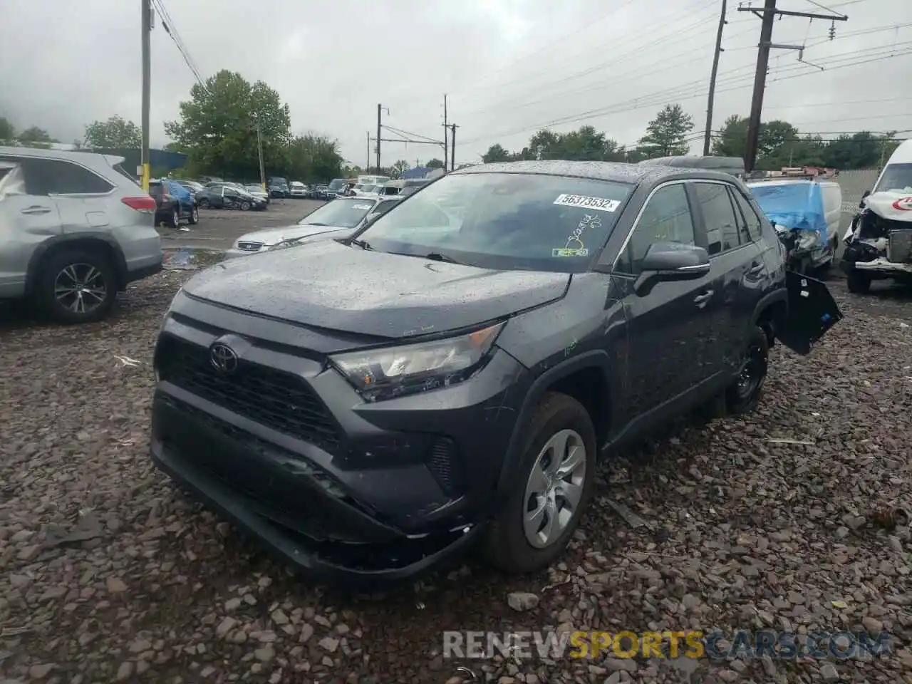 2 Photograph of a damaged car 2T3G1RFV6NW277323 TOYOTA RAV4 2022