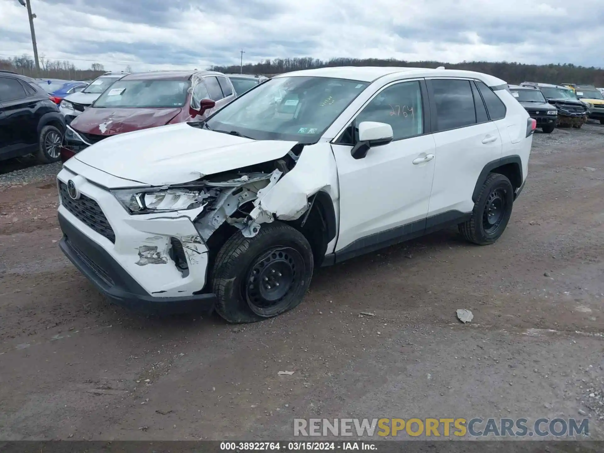 2 Photograph of a damaged car 2T3G1RFV7NW262975 TOYOTA RAV4 2022