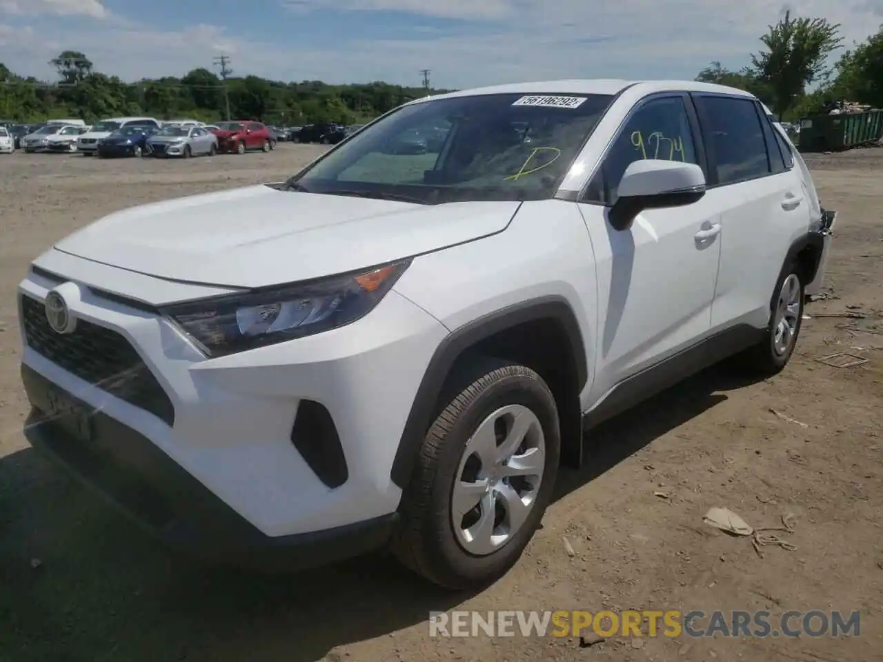 2 Photograph of a damaged car 2T3G1RFV8NC262307 TOYOTA RAV4 2022