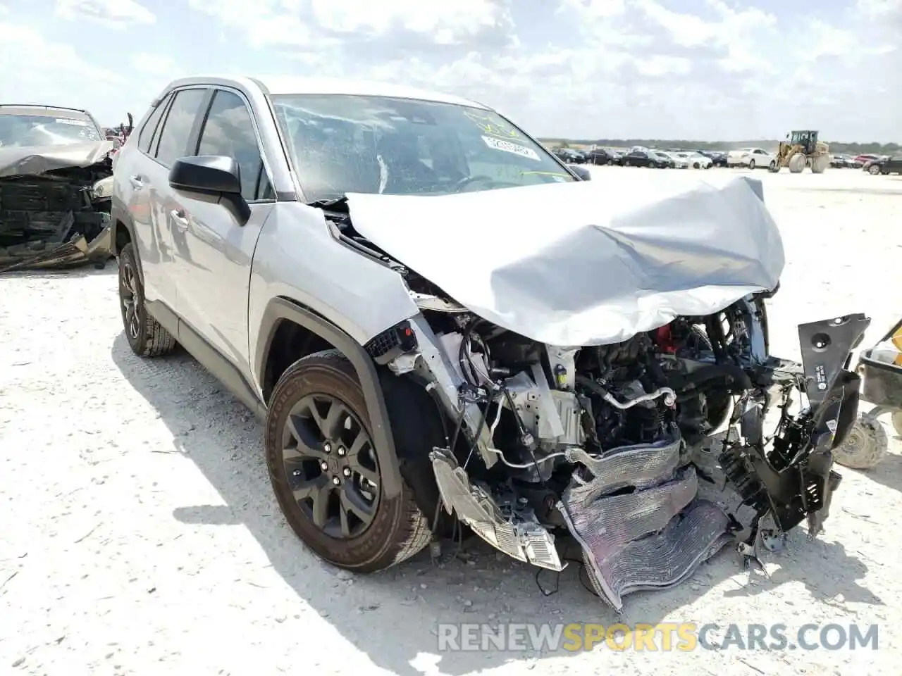 1 Photograph of a damaged car 2T3H1RFV0NC187185 TOYOTA RAV4 2022