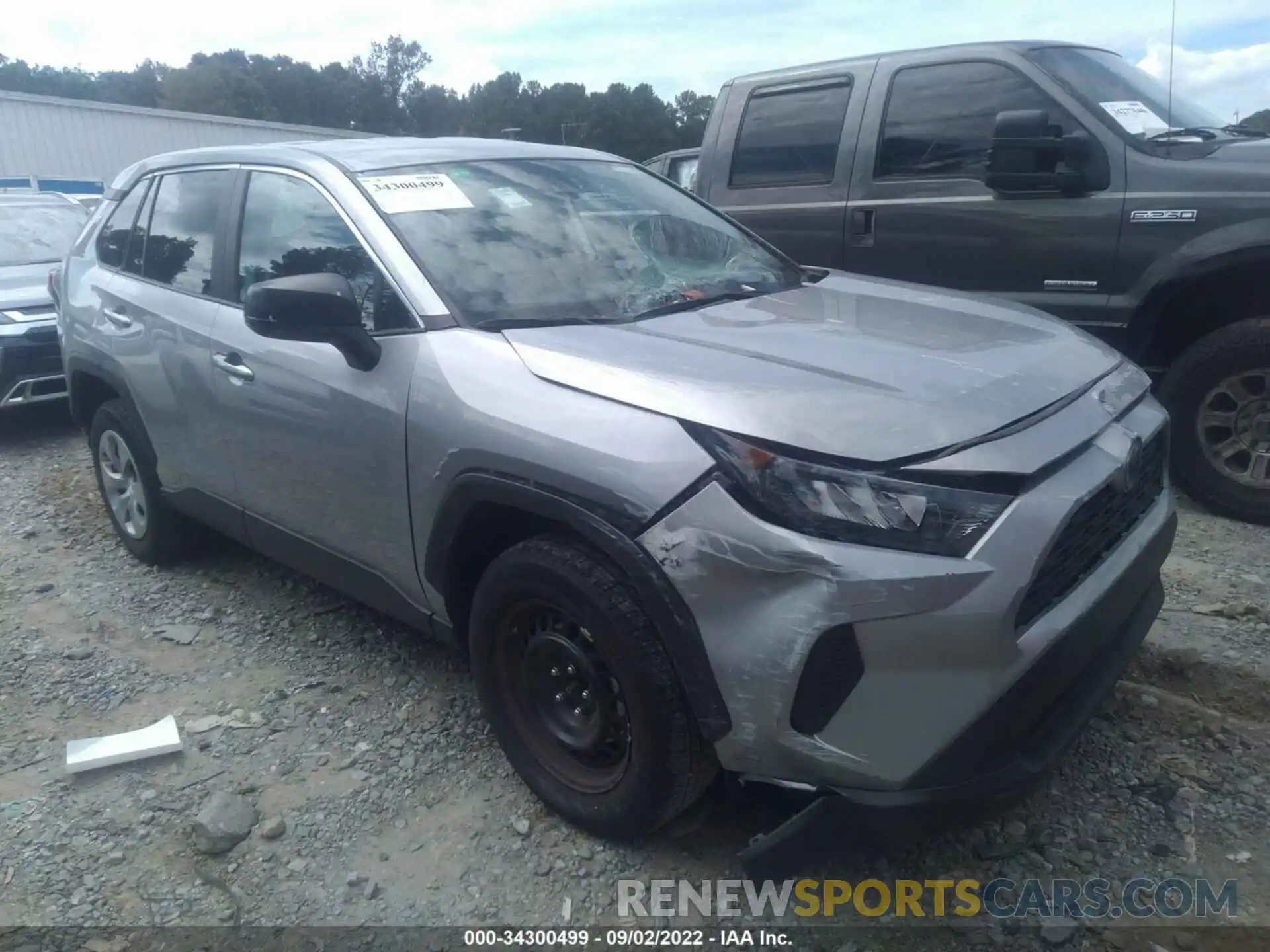 1 Photograph of a damaged car 2T3H1RFV0NW189372 TOYOTA RAV4 2022