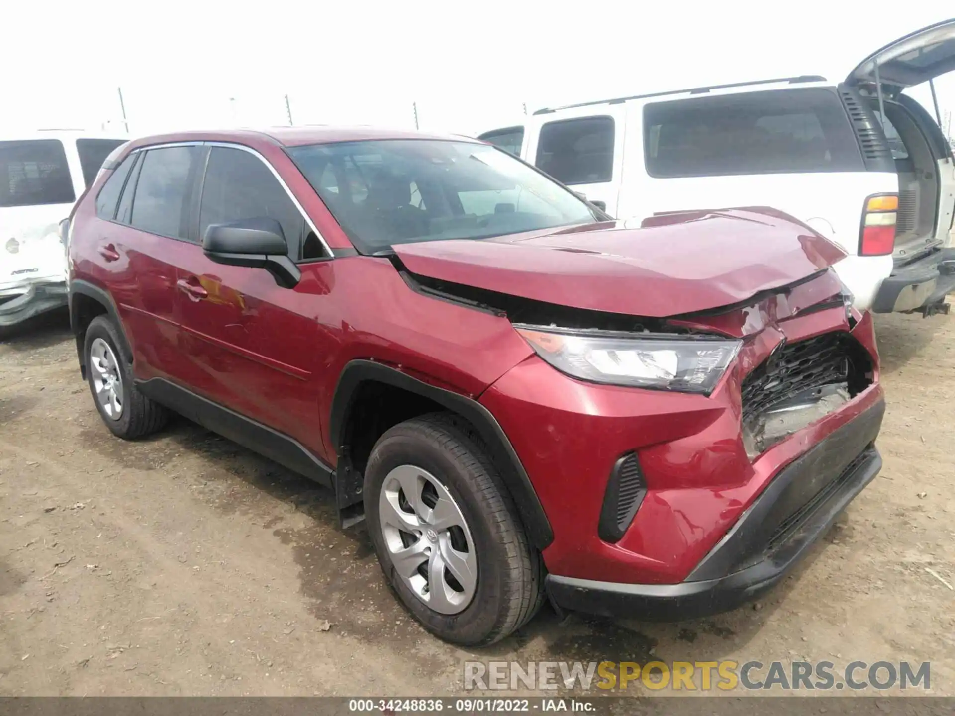 1 Photograph of a damaged car 2T3H1RFV2NW201599 TOYOTA RAV4 2022