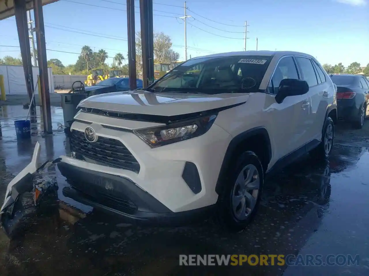 2 Photograph of a damaged car 2T3H1RFV3NC179078 TOYOTA RAV4 2022