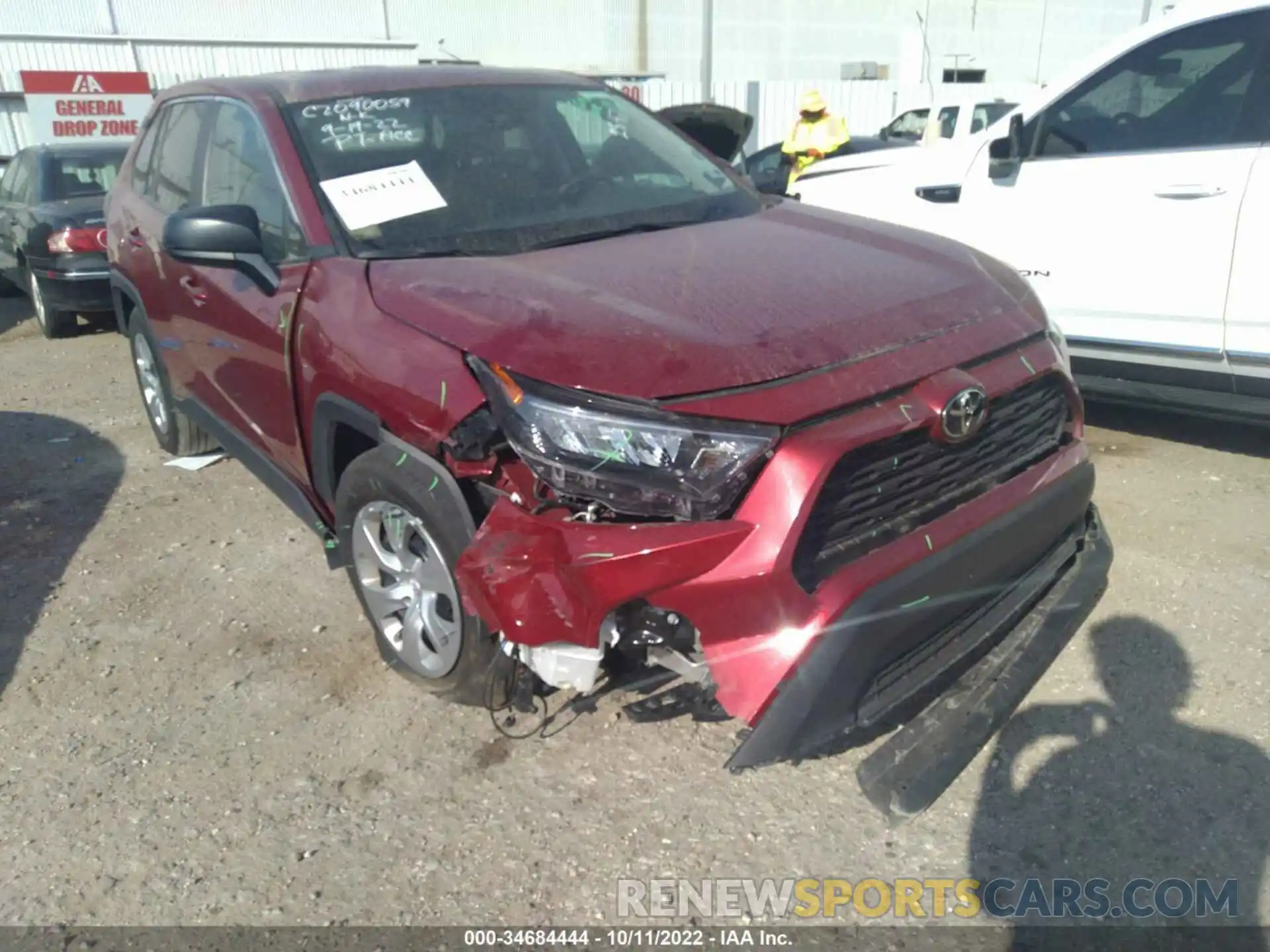 6 Photograph of a damaged car 2T3H1RFV3NW192847 TOYOTA RAV4 2022