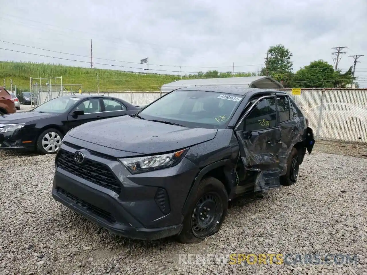 2 Photograph of a damaged car 2T3H1RFV3NW194677 TOYOTA RAV4 2022