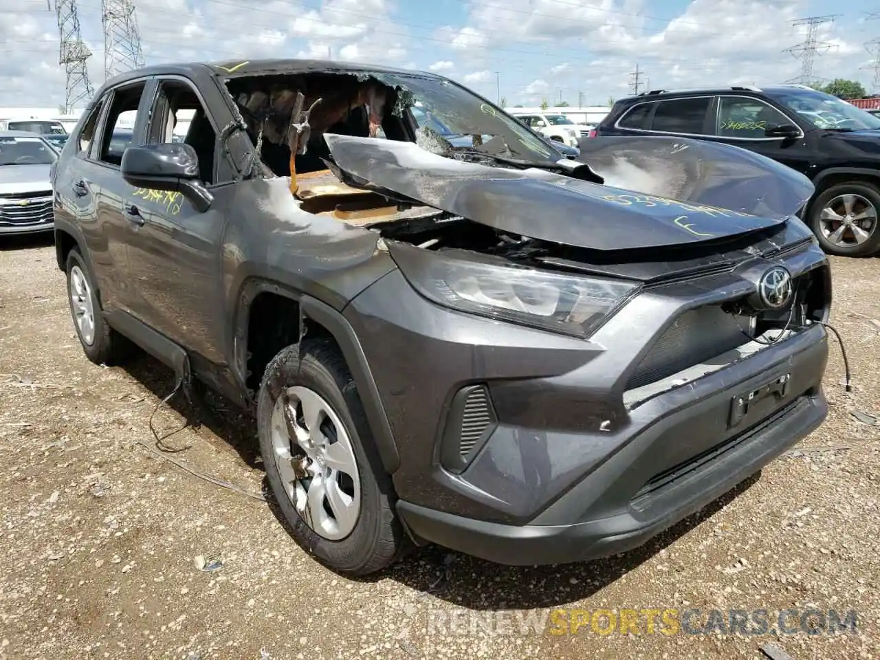 1 Photograph of a damaged car 2T3H1RFV3NW200221 TOYOTA RAV4 2022