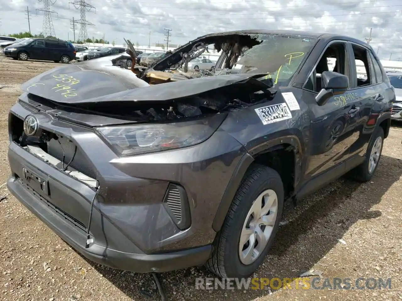 2 Photograph of a damaged car 2T3H1RFV3NW200221 TOYOTA RAV4 2022