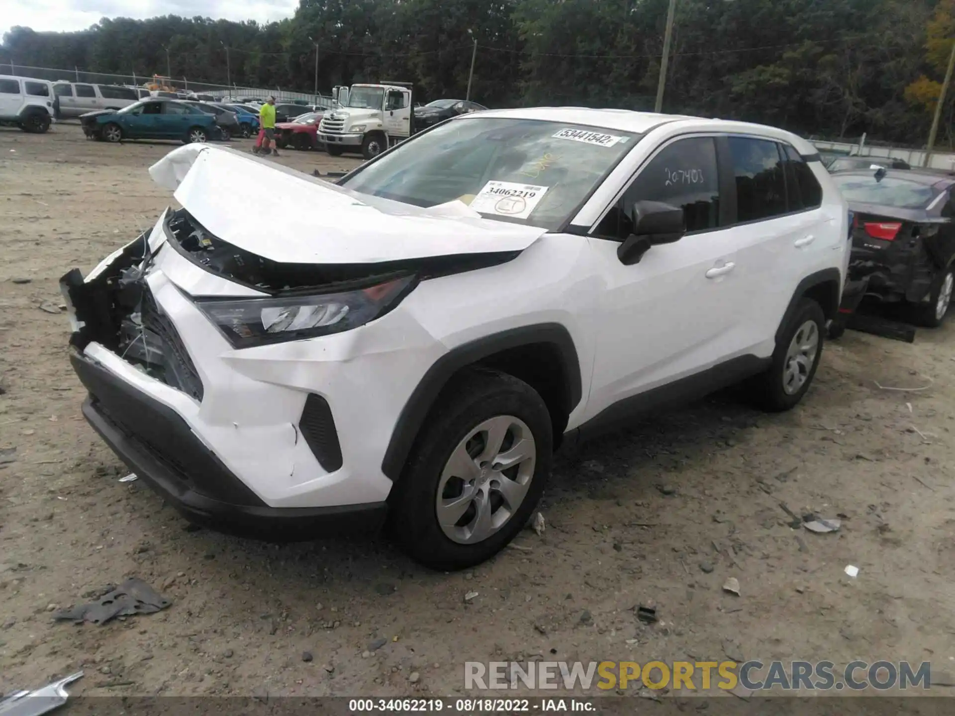 2 Photograph of a damaged car 2T3H1RFV4NC185861 TOYOTA RAV4 2022