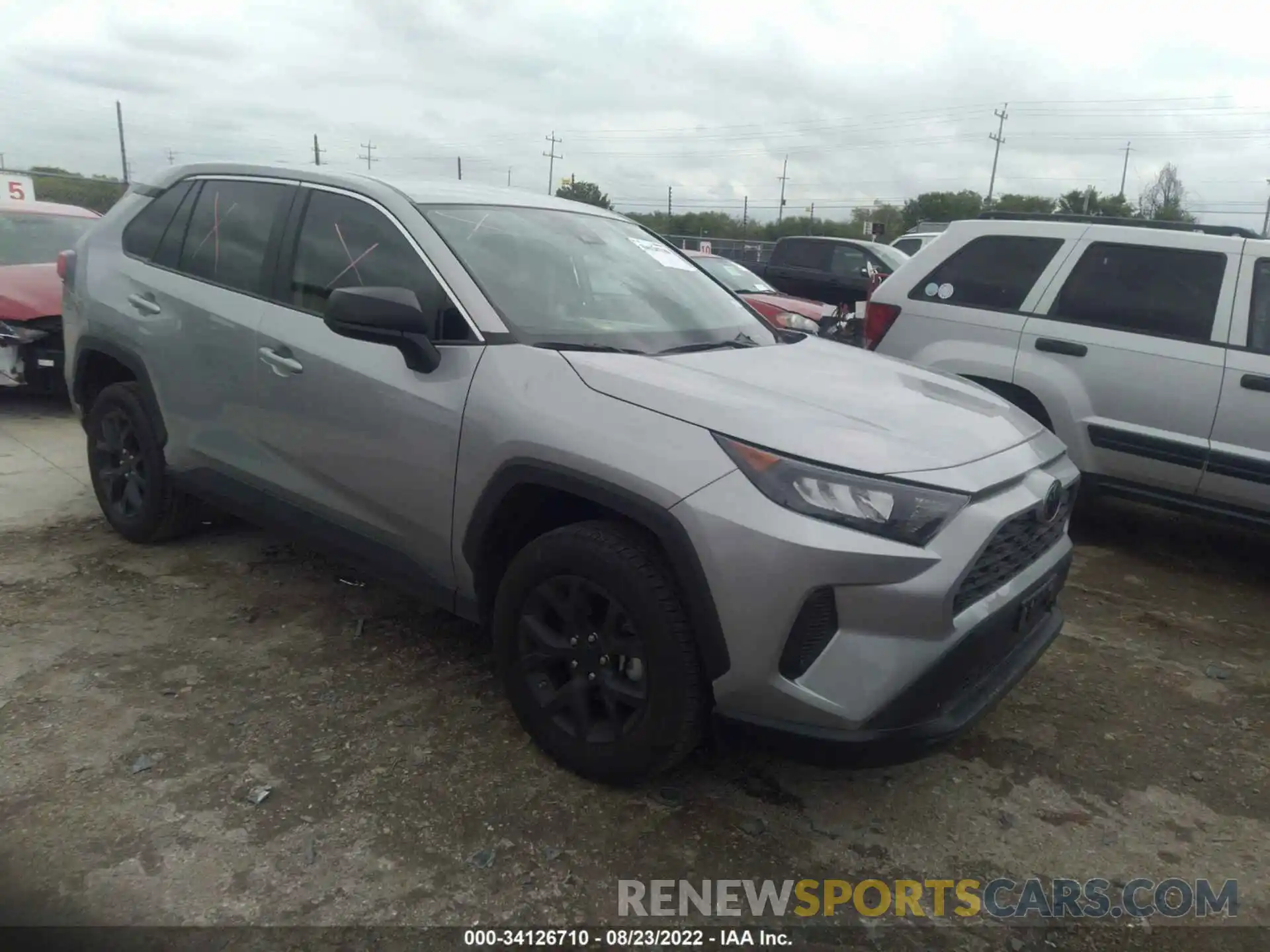 1 Photograph of a damaged car 2T3H1RFV4NC193782 TOYOTA RAV4 2022