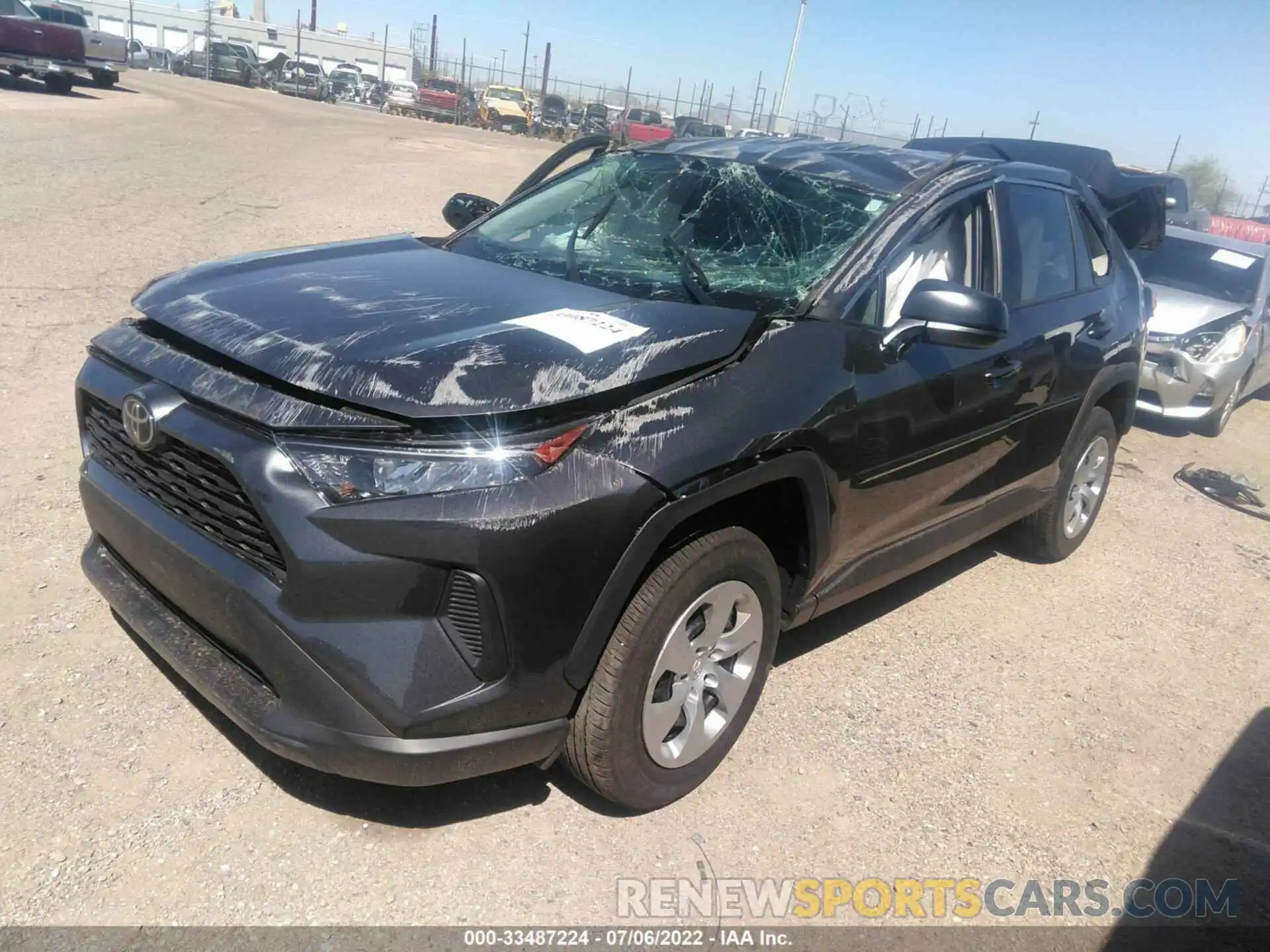 2 Photograph of a damaged car 2T3H1RFV5NC192561 TOYOTA RAV4 2022