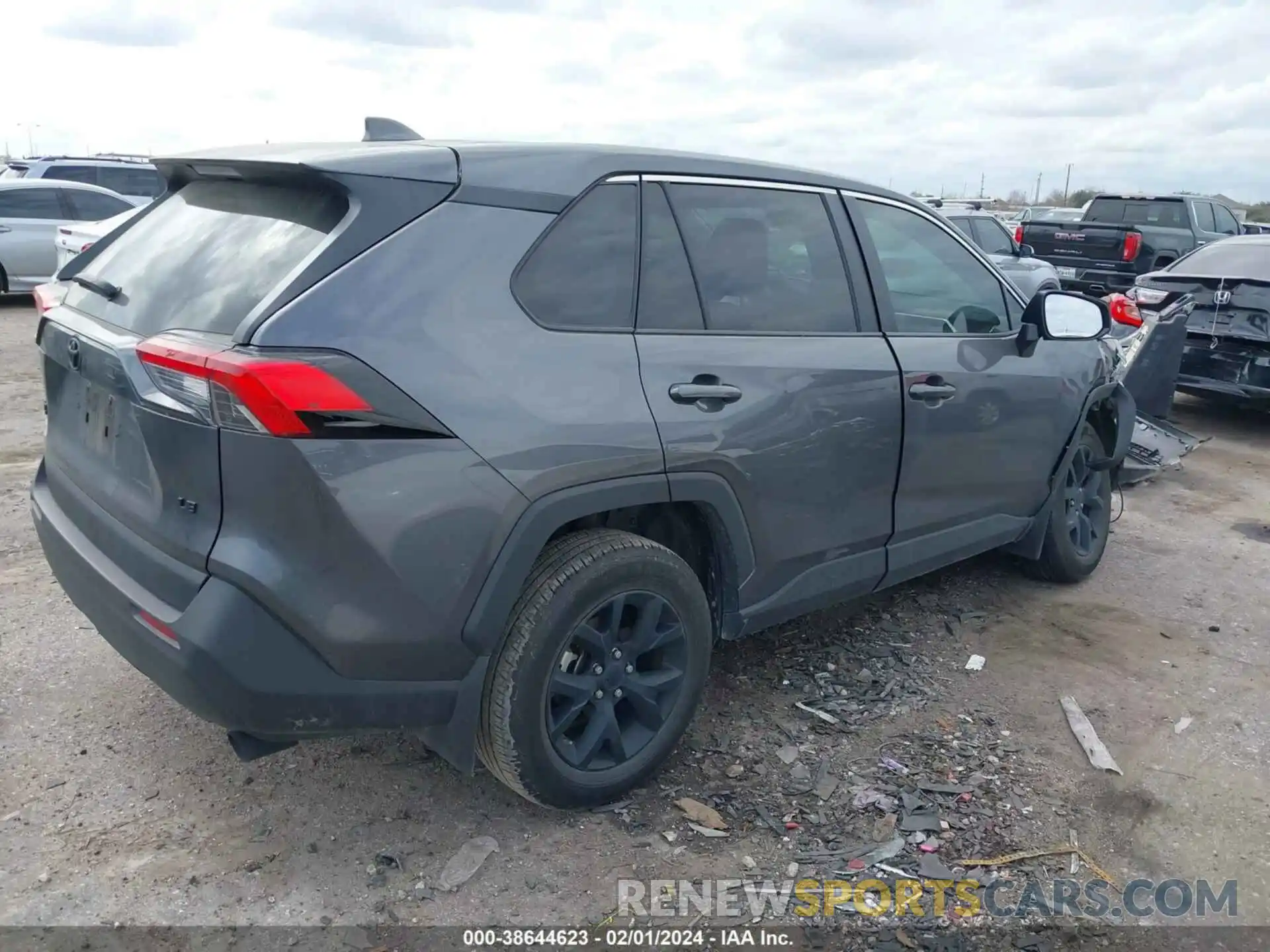 4 Фотография поврежденного автомобиля 2T3H1RFV6NC202076 TOYOTA RAV4 2022