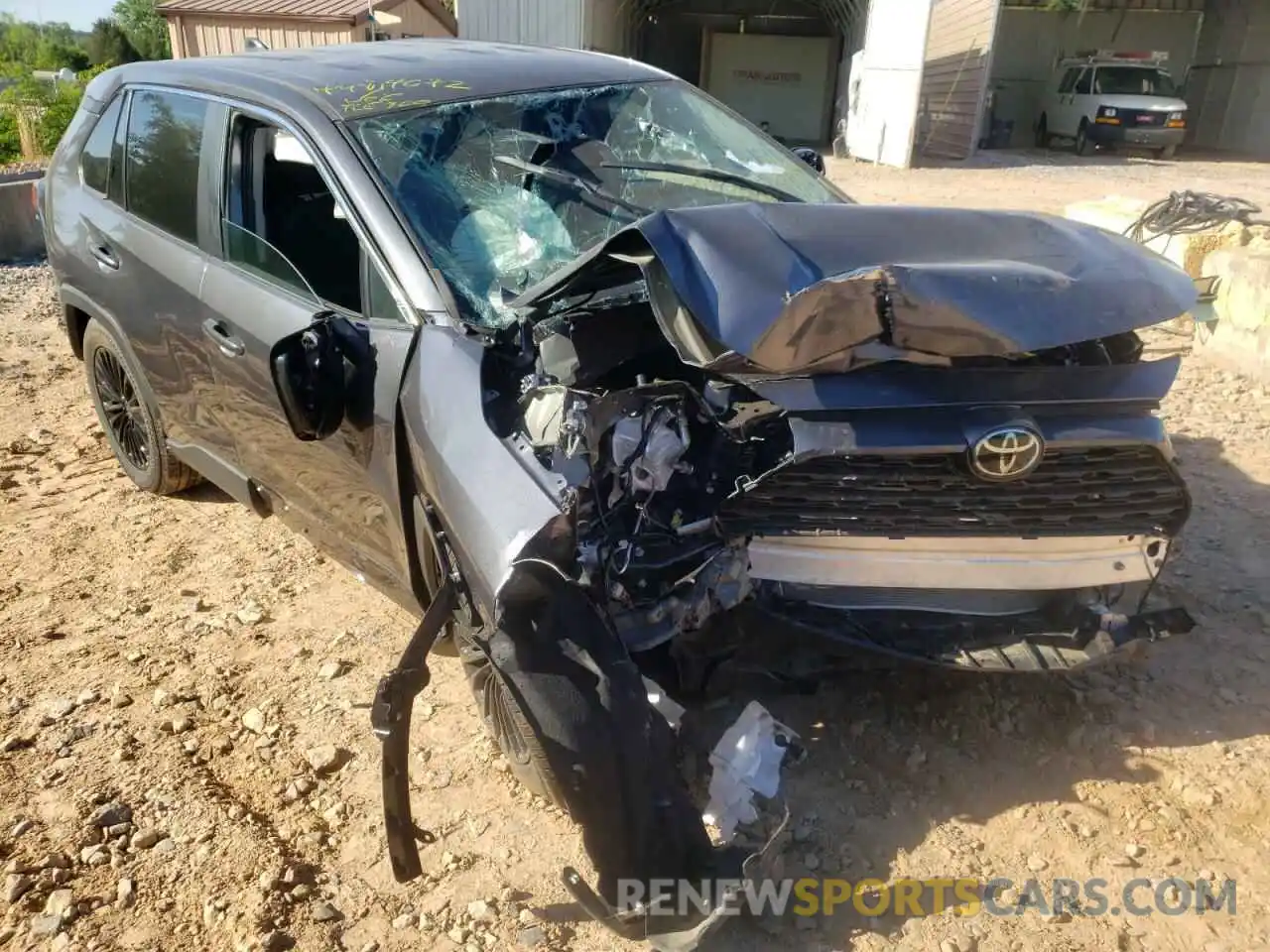 1 Photograph of a damaged car 2T3H1RFV7NC184218 TOYOTA RAV4 2022