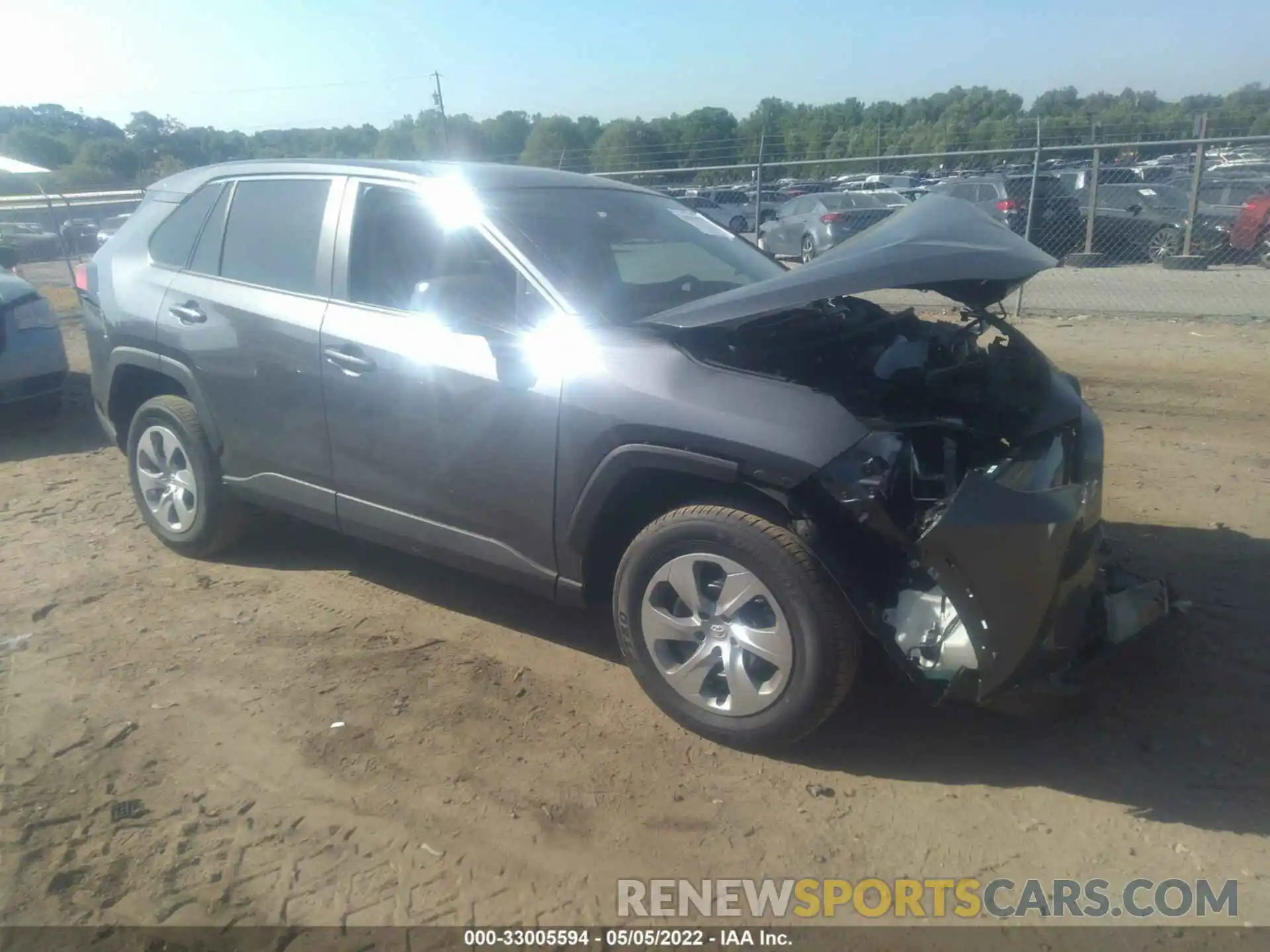 1 Photograph of a damaged car 2T3H1RFV8NC182655 TOYOTA RAV4 2022