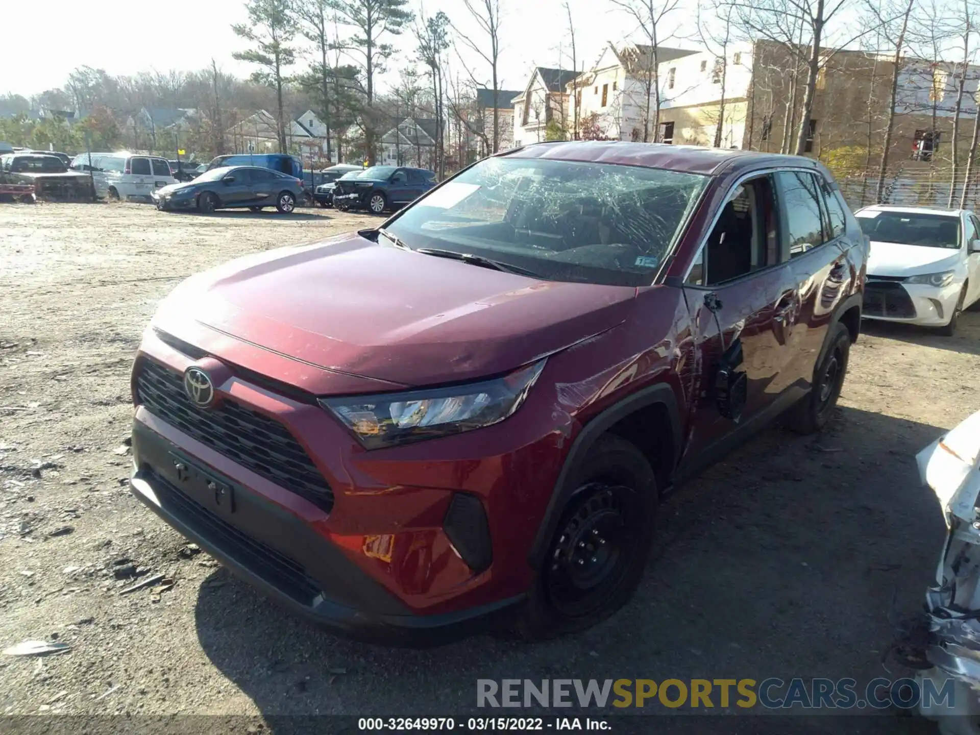 2 Photograph of a damaged car 2T3H1RFV8NW186221 TOYOTA RAV4 2022