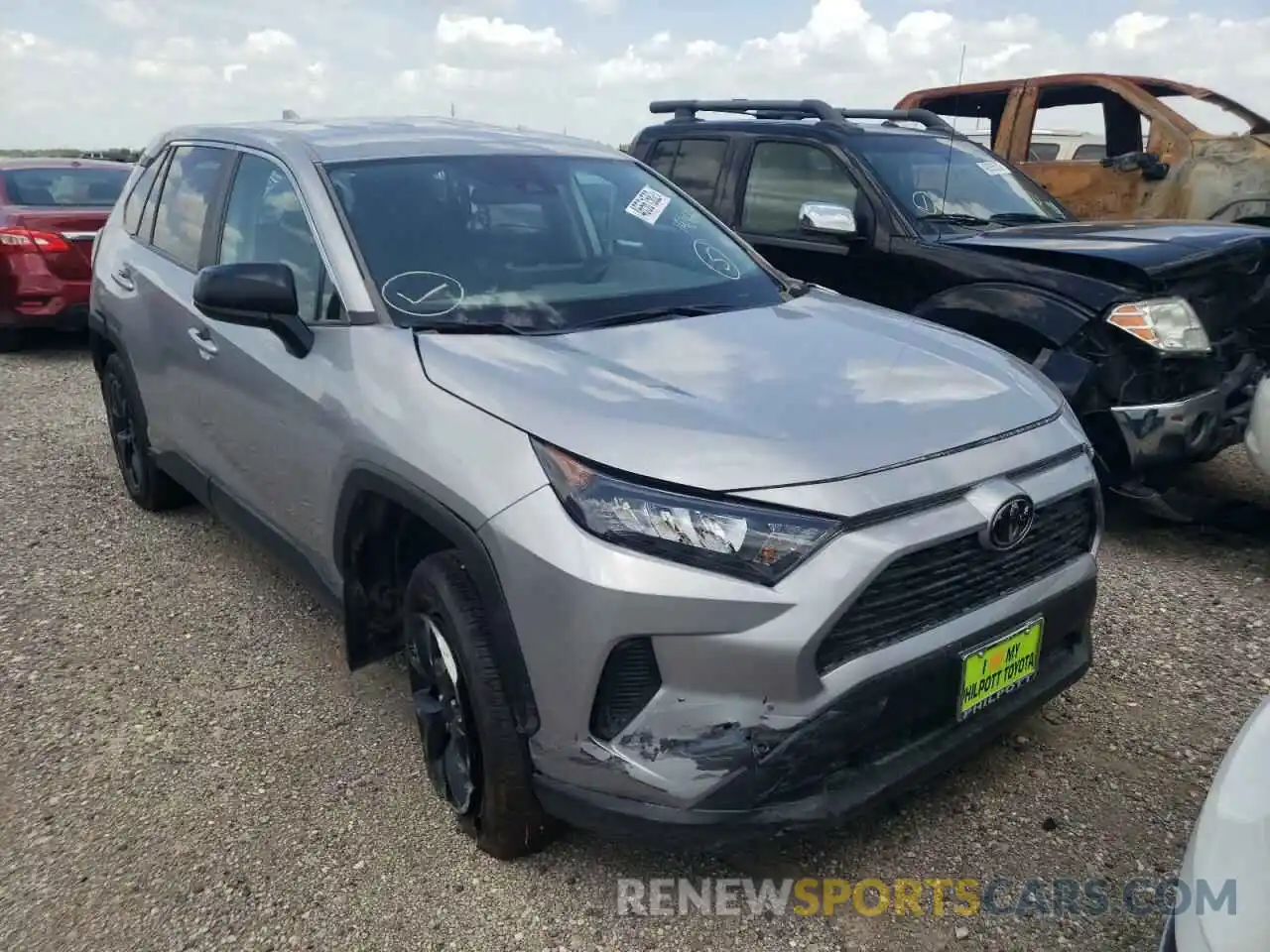 1 Photograph of a damaged car 2T3H1RFVXNC190661 TOYOTA RAV4 2022