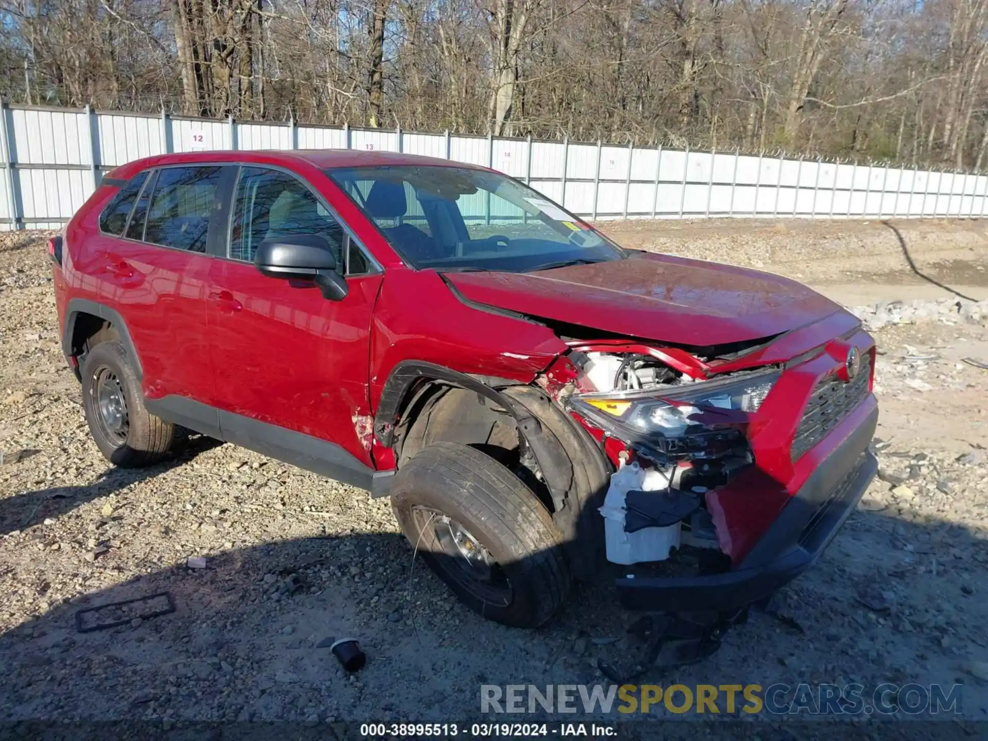 1 Photograph of a damaged car 2T3H1RFVXNW215170 TOYOTA RAV4 2022