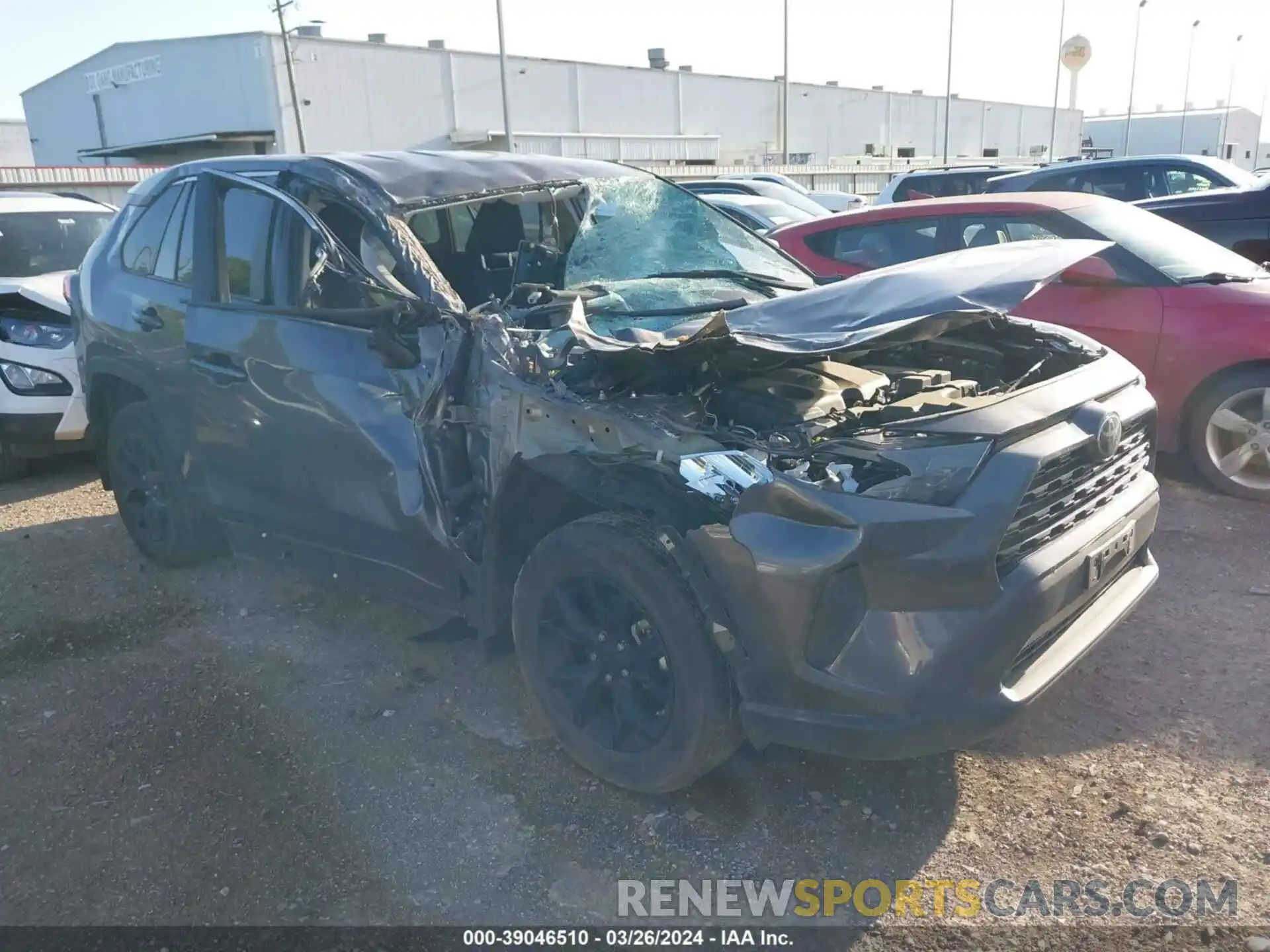 1 Photograph of a damaged car 2T3H1RFVXNW225102 TOYOTA RAV4 2022