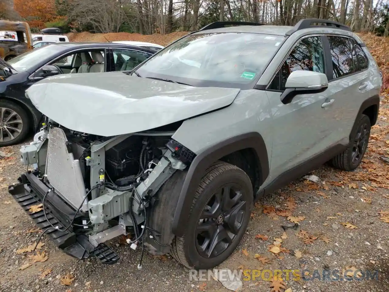 2 Photograph of a damaged car 2T3J1RFV9NW283980 TOYOTA RAV4 2022