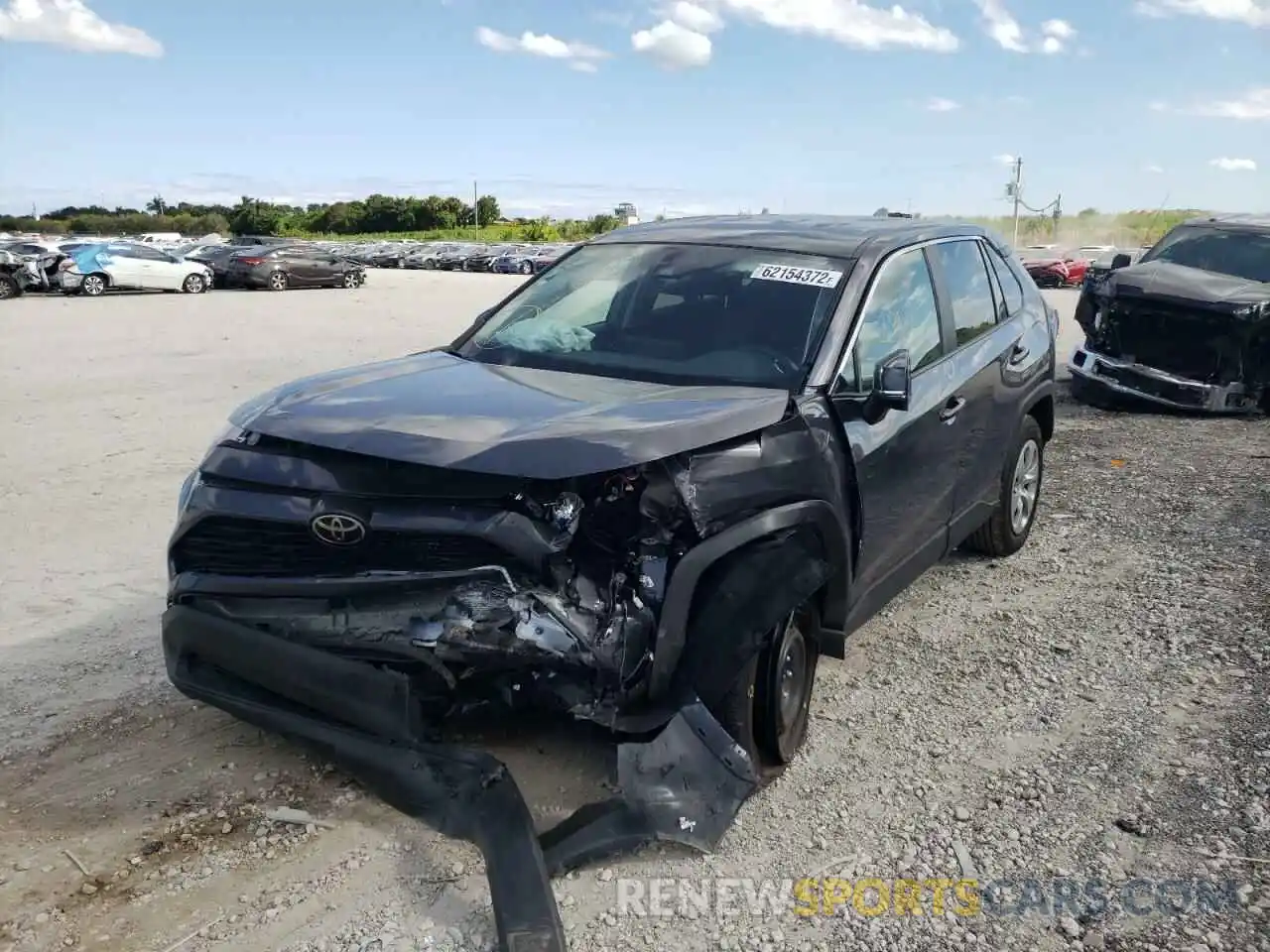 2 Photograph of a damaged car 2T3K1RFV0NW213756 TOYOTA RAV4 2022