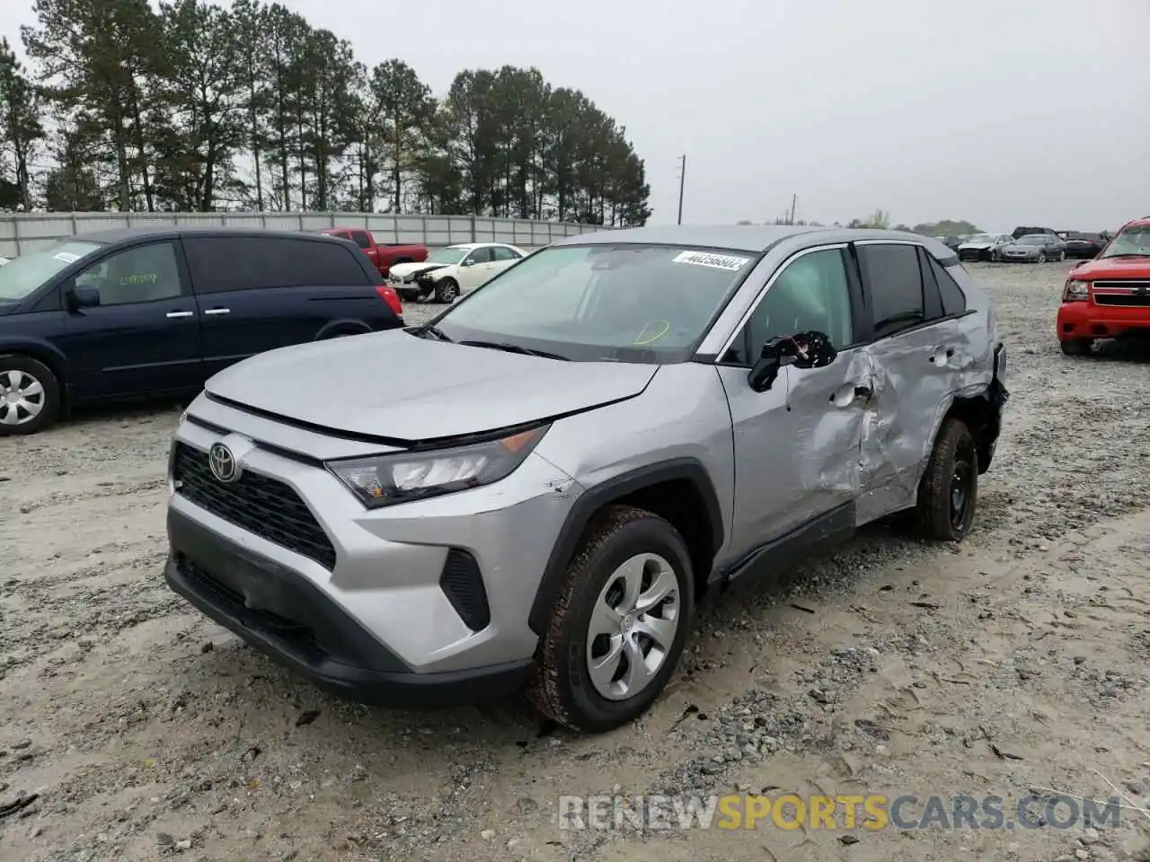 2 Photograph of a damaged car 2T3K1RFV2NC183242 TOYOTA RAV4 2022