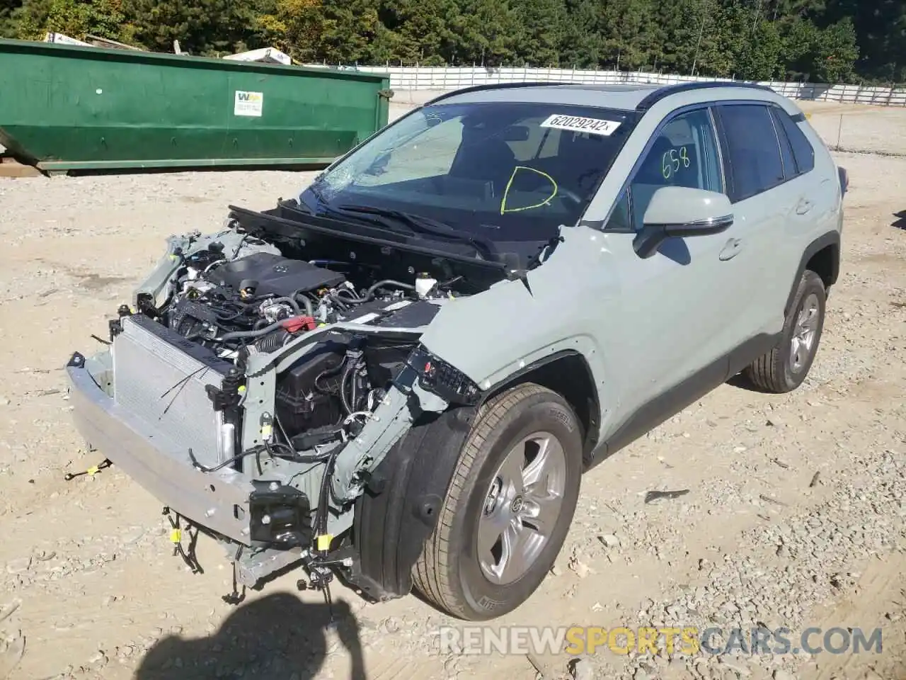 2 Фотография поврежденного автомобиля 2T3P1RFV3NW296489 TOYOTA RAV4 2022