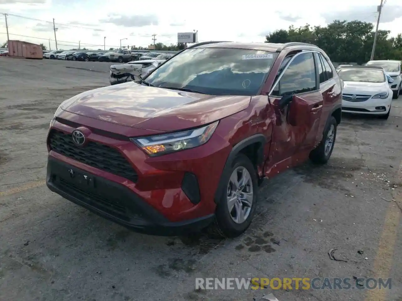 2 Photograph of a damaged car 2T3P1RFV4NW248709 TOYOTA RAV4 2022