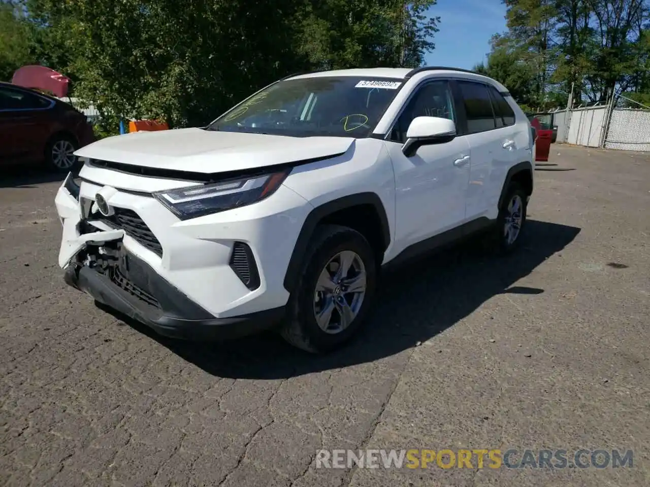 2 Photograph of a damaged car 2T3P1RFV5NC261891 TOYOTA RAV4 2022