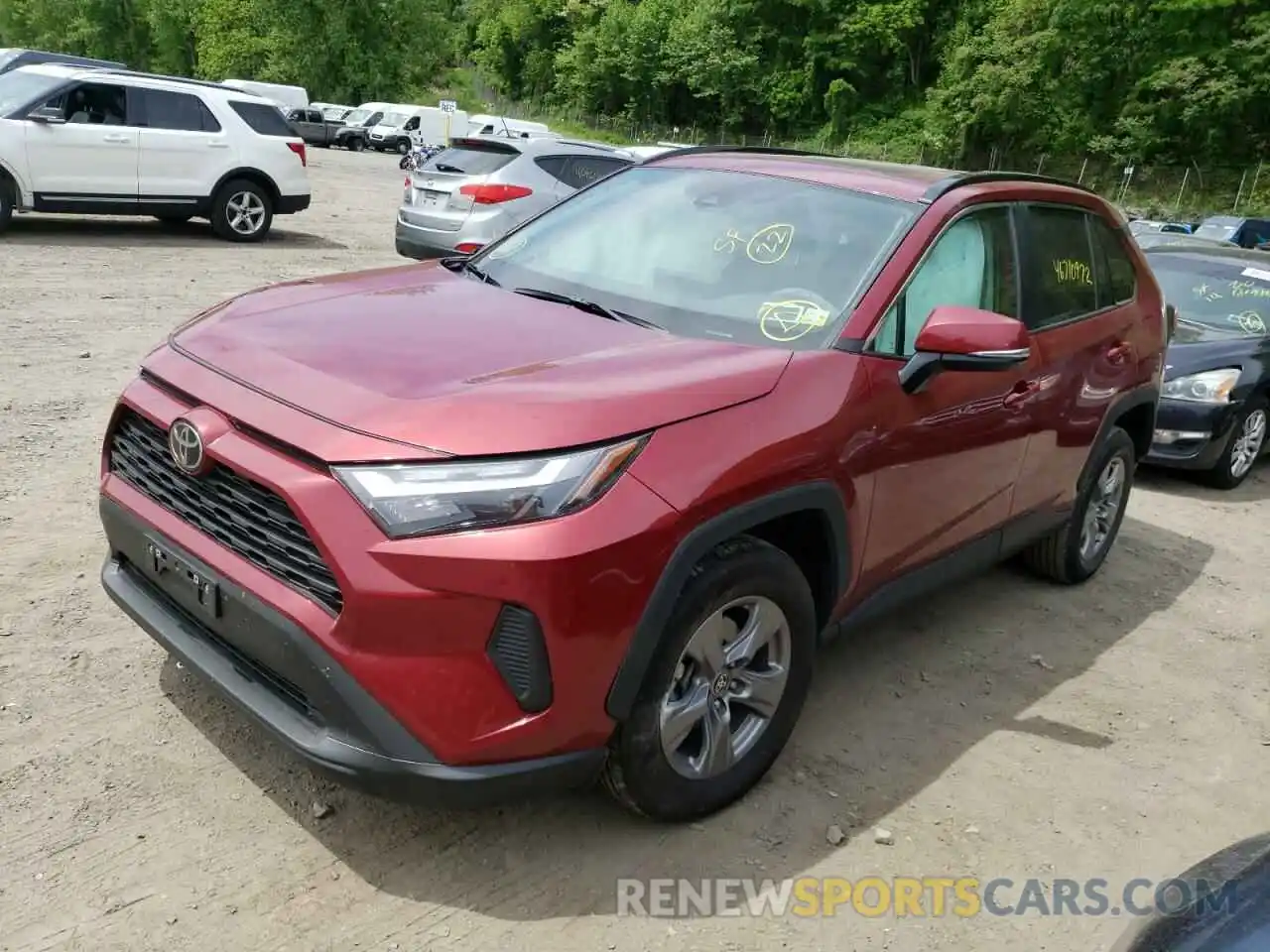 2 Фотография поврежденного автомобиля 2T3P1RFV5NW259038 TOYOTA RAV4 2022