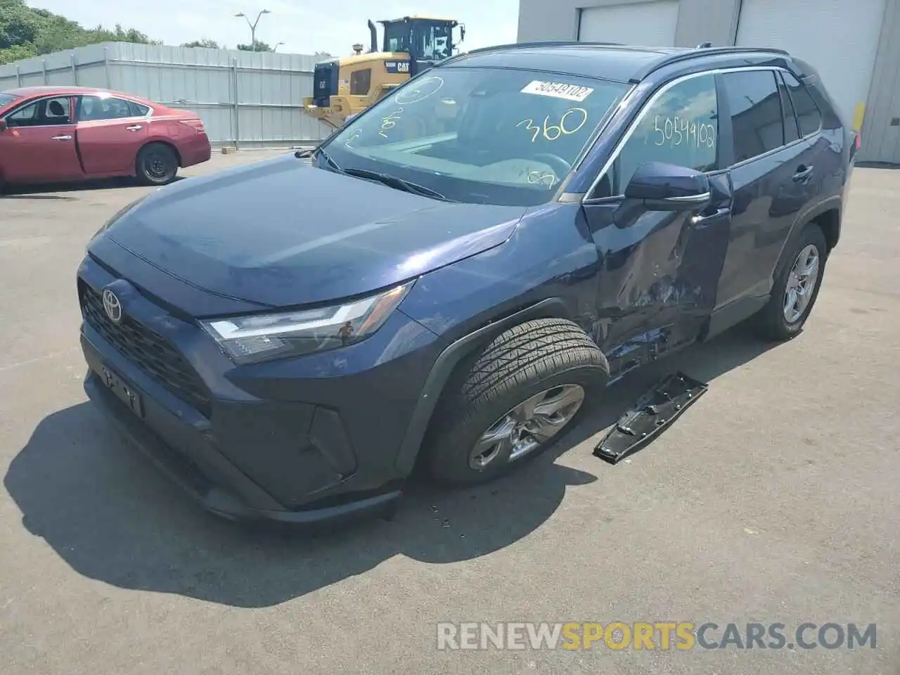 2 Photograph of a damaged car 2T3P1RFV5NW271576 TOYOTA RAV4 2022