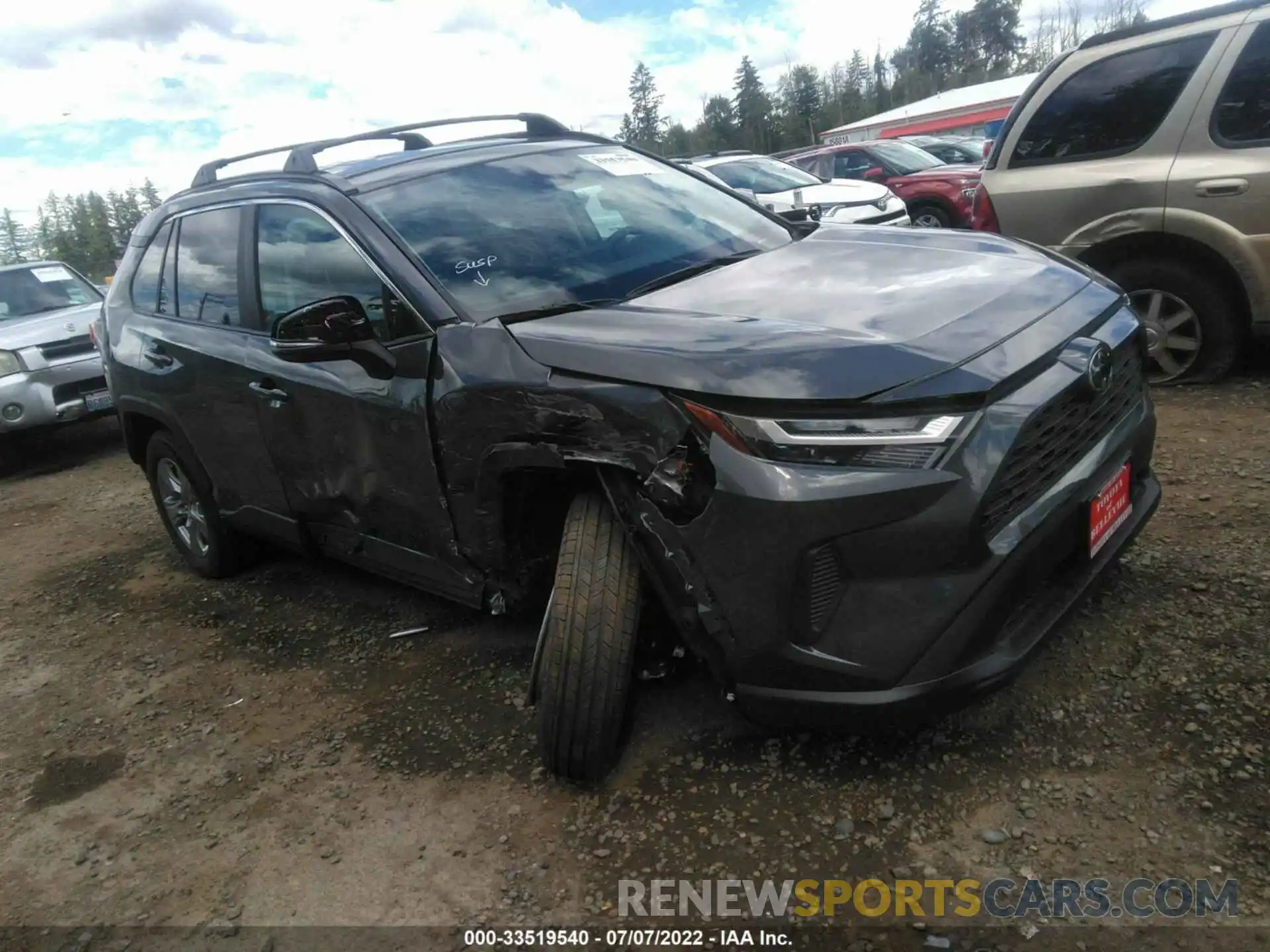 1 Фотография поврежденного автомобиля 2T3P1RFV7NW267223 TOYOTA RAV4 2022