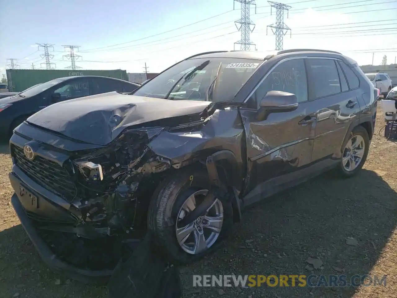 2 Photograph of a damaged car 2T3P1RFV8NC301283 TOYOTA RAV4 2022