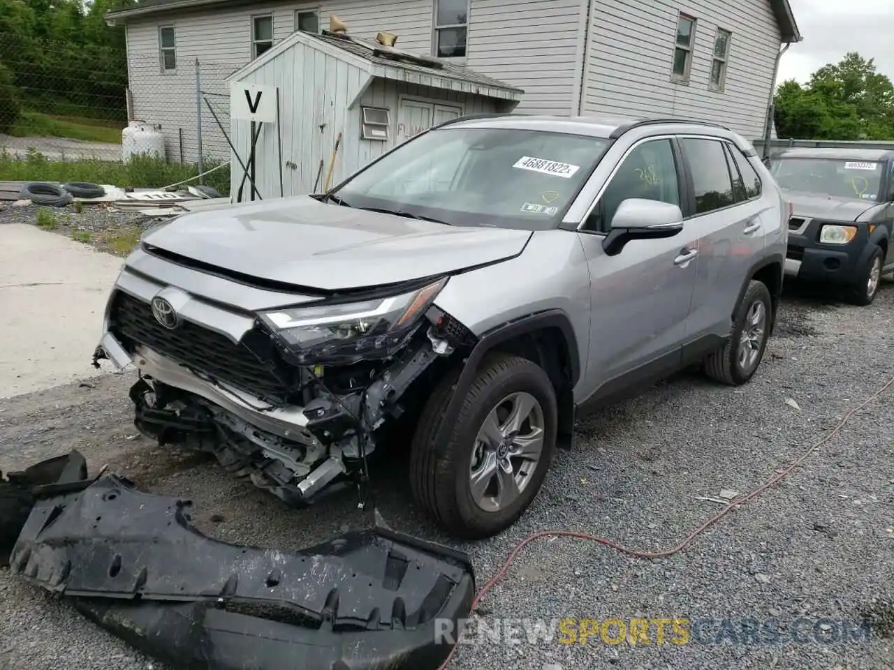 2 Photograph of a damaged car 2T3P1RFV9NC266124 TOYOTA RAV4 2022