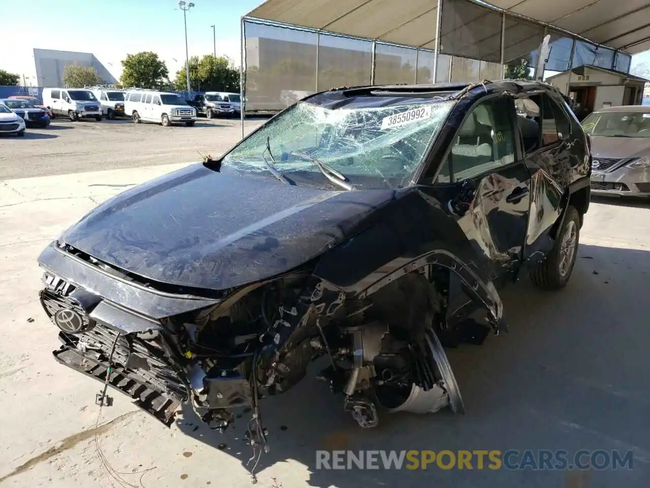 2 Photograph of a damaged car 2T3P1RFV9NW251167 TOYOTA RAV4 2022