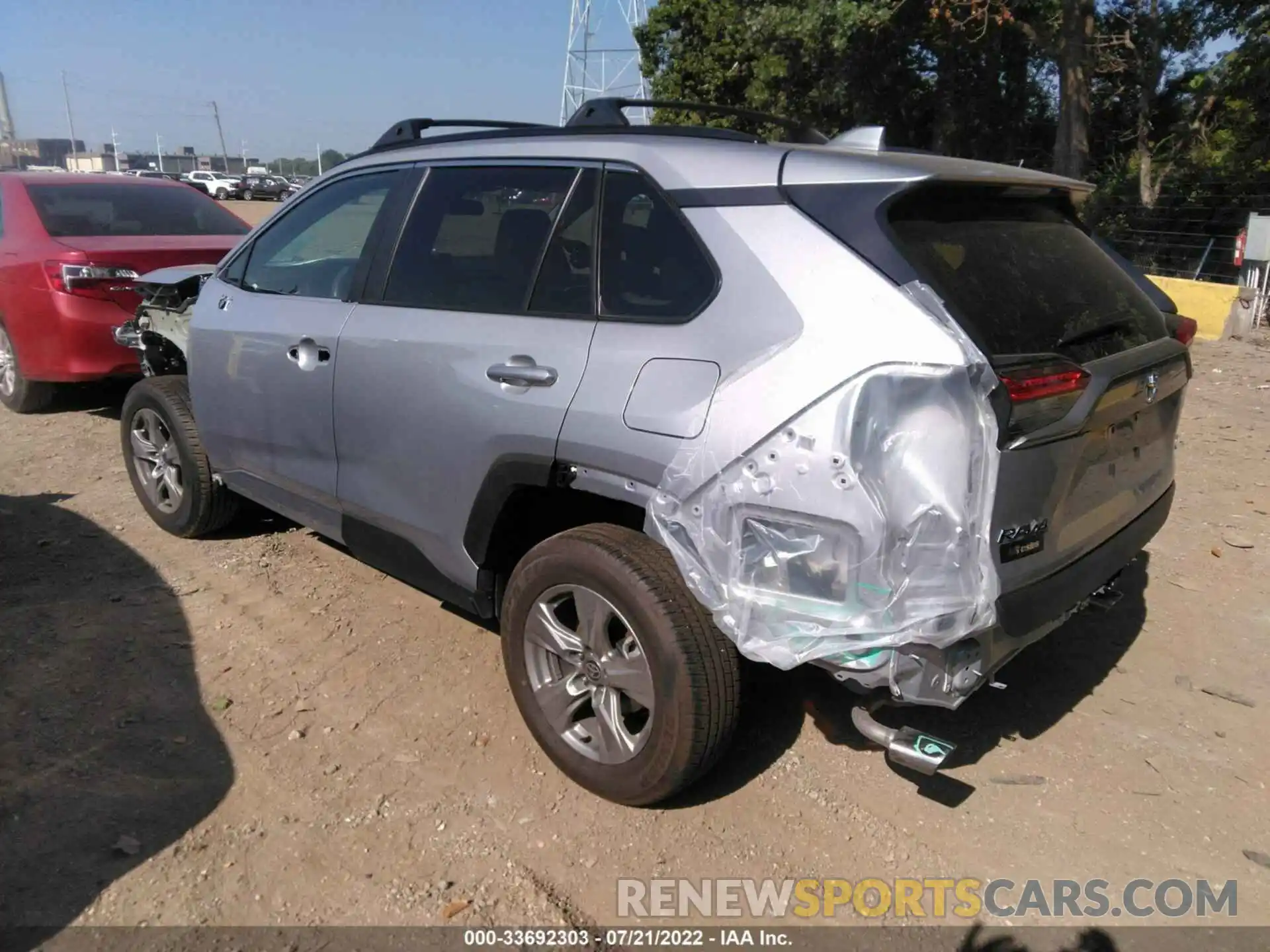 3 Фотография поврежденного автомобиля 2T3P1RFVXNC262177 TOYOTA RAV4 2022