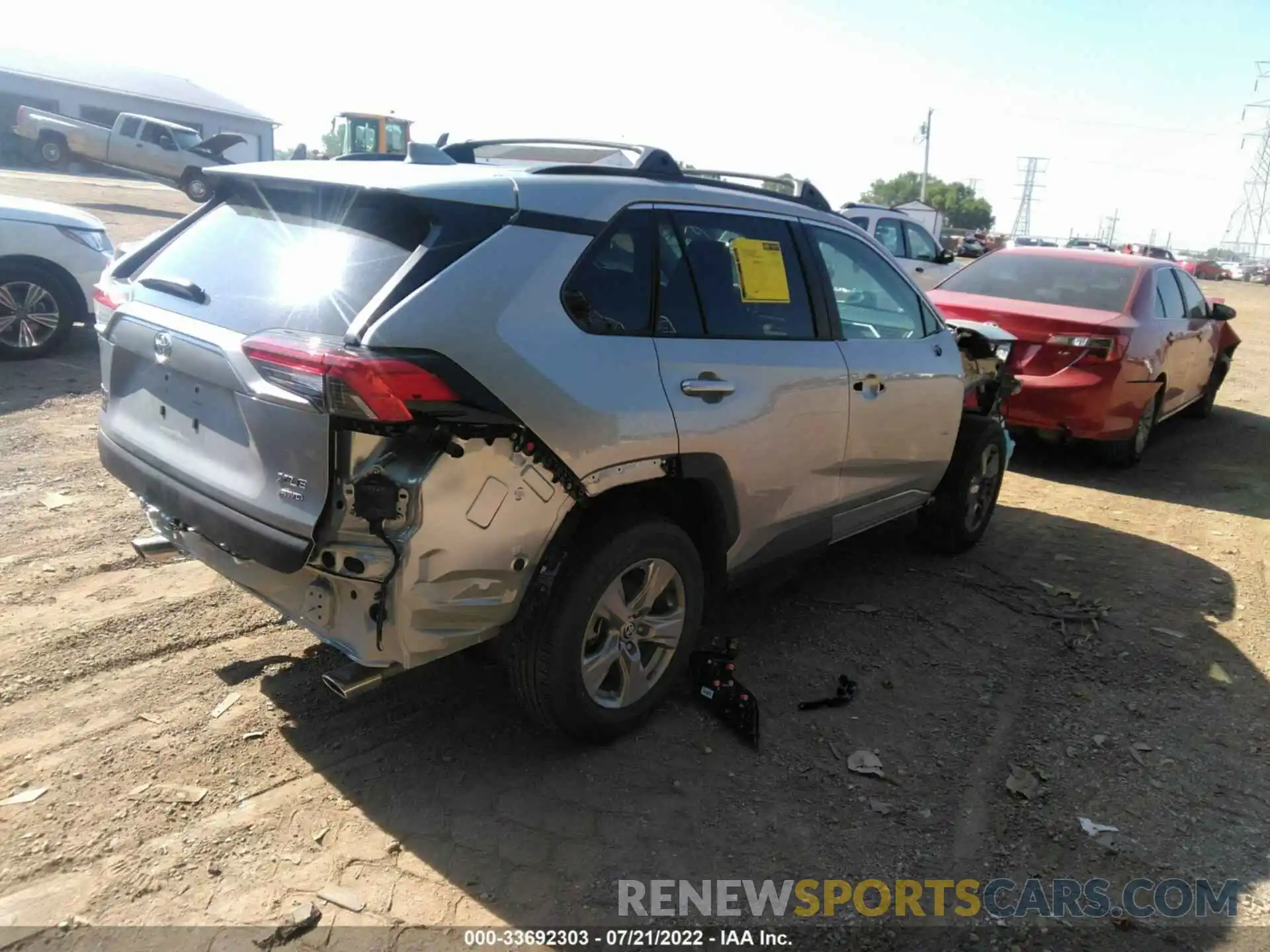 4 Фотография поврежденного автомобиля 2T3P1RFVXNC262177 TOYOTA RAV4 2022